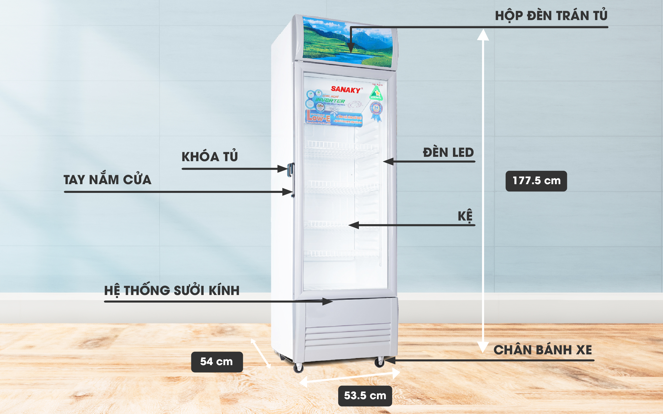 Tủ Mát Sanaky VH-258K3L