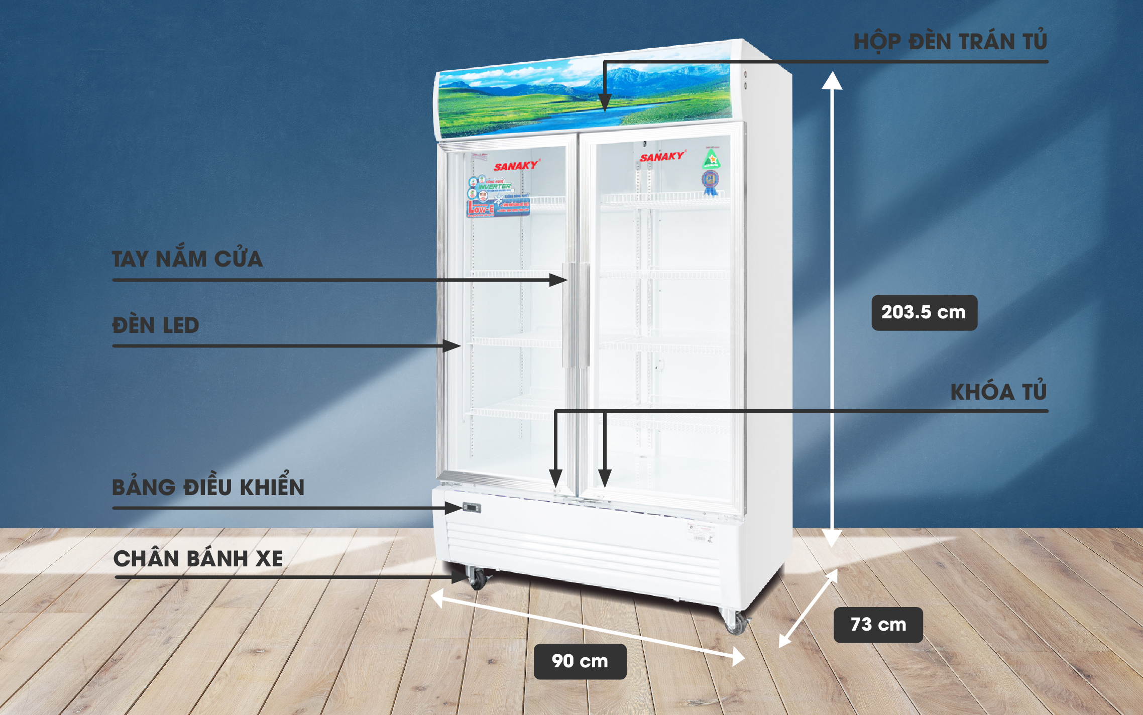 Tủ Mát Sanaky VH-8009HP3