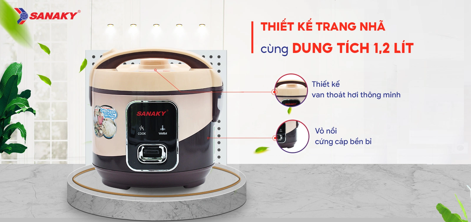 Nồi cơm điện Sanaky SNK-12J24N