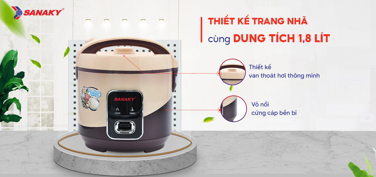 Nồi cơm điện Sanaky SNK-183J24N