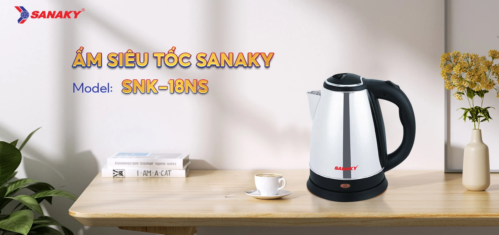Ấm siêu tốc Sanaky SNK-18NS