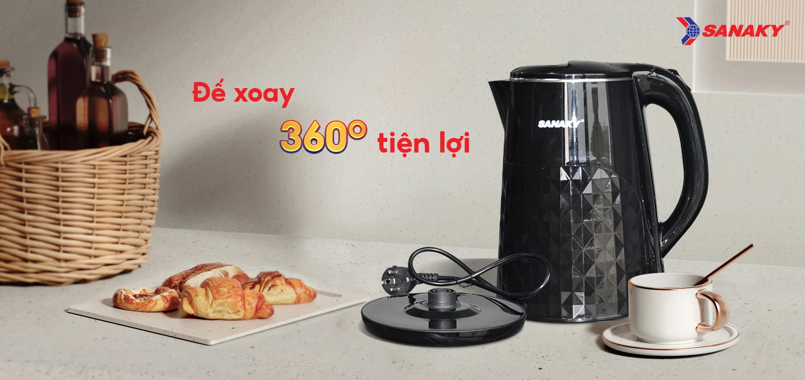 Ấm siêu tốc Sanaky SNK-23DS