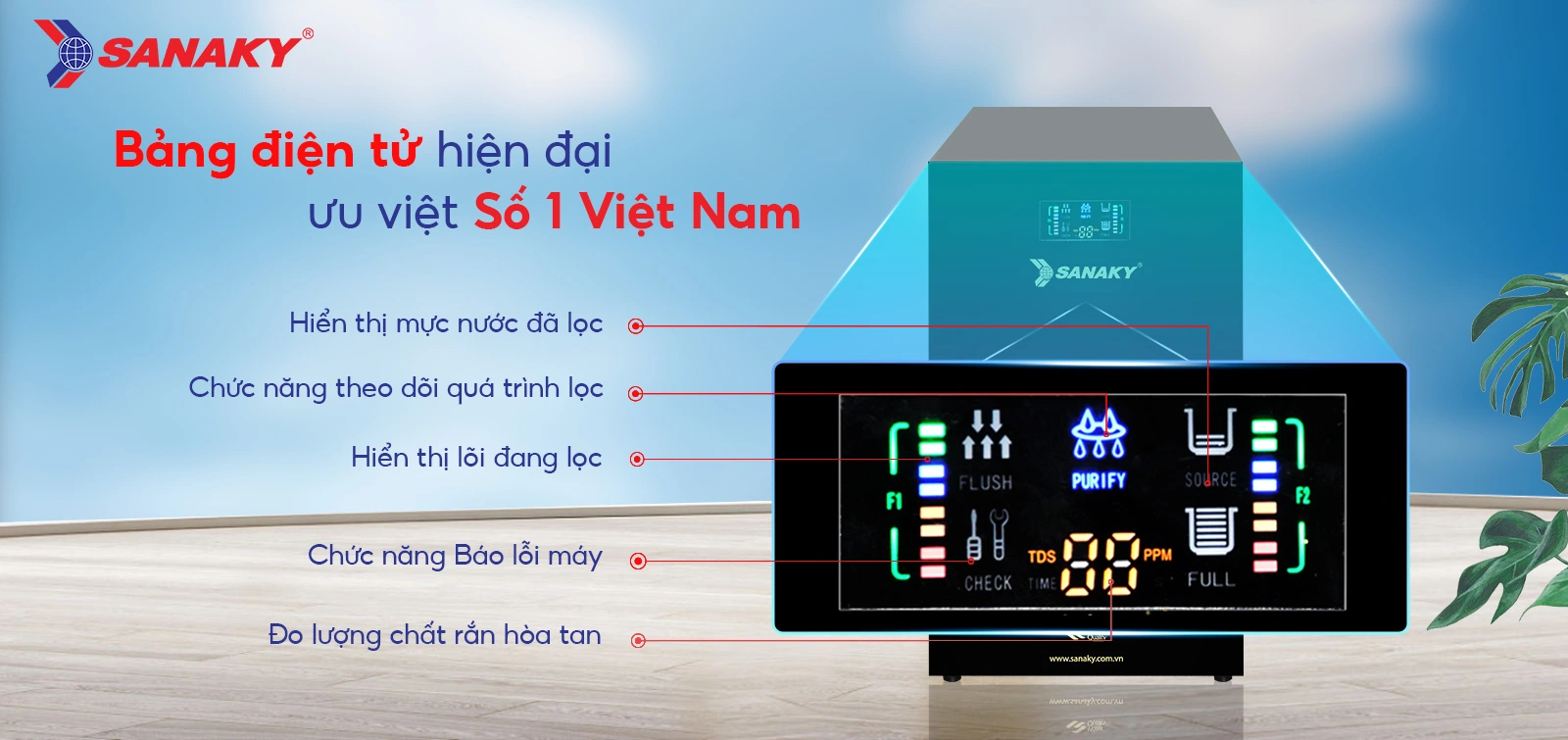Máy lọc nước Sanaky SNK-CT2407T