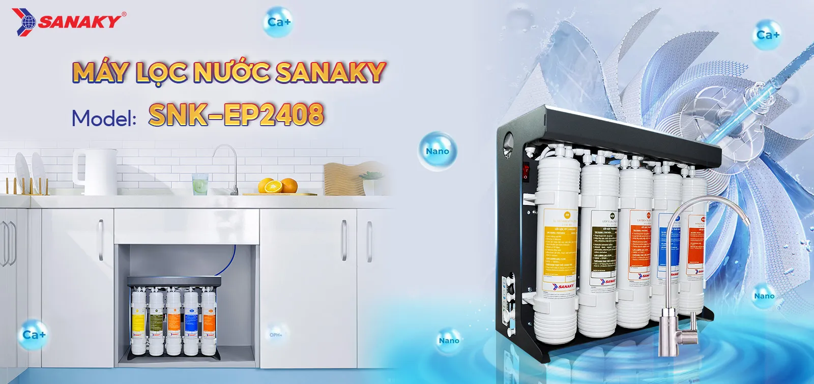 Máy lọc nước Sanaky SNK-EP2408