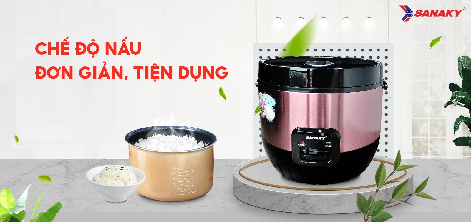 Nồi cơm điện Sanaky SNK-NCC183T