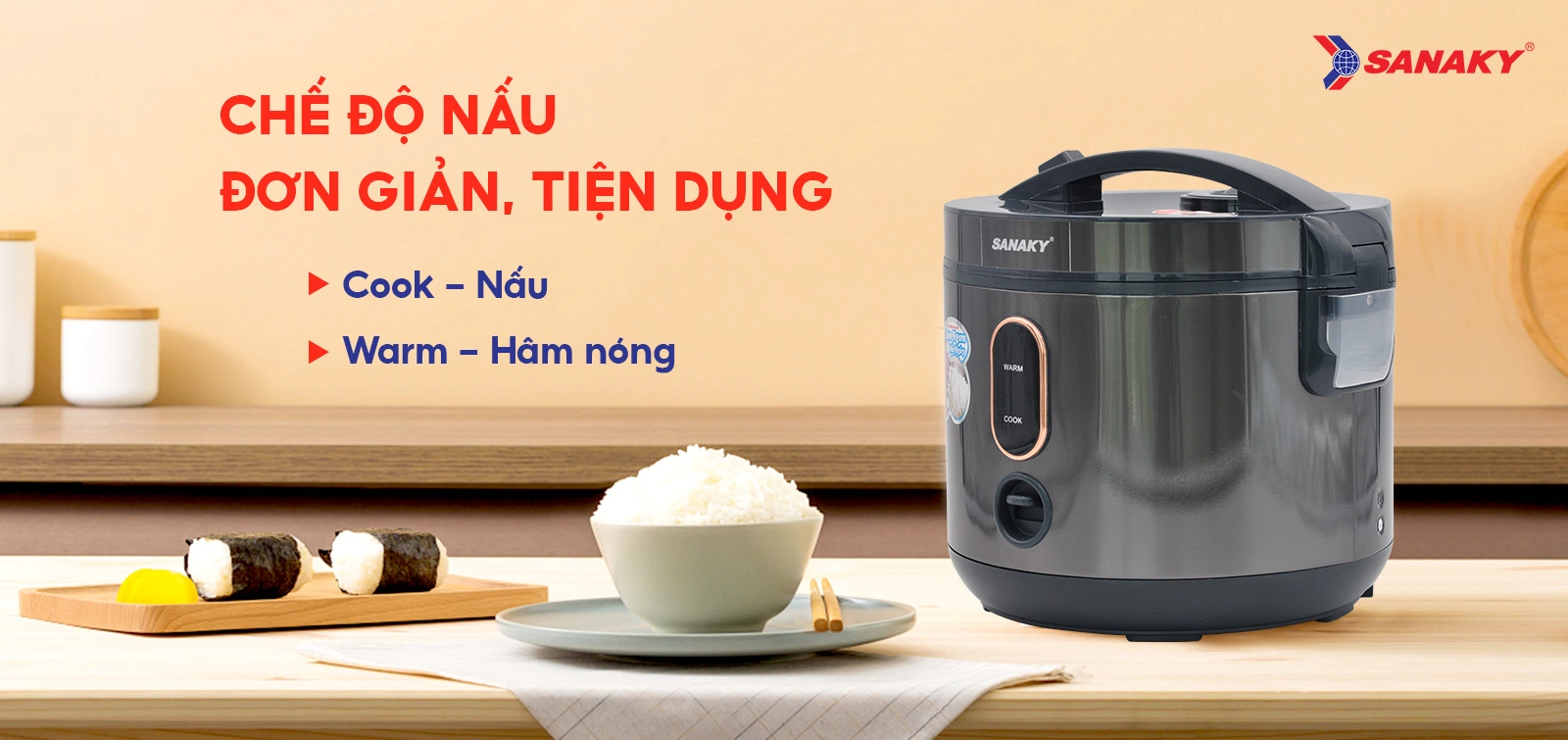 Nồi cơm điện Sanaky SNK-NG181X24