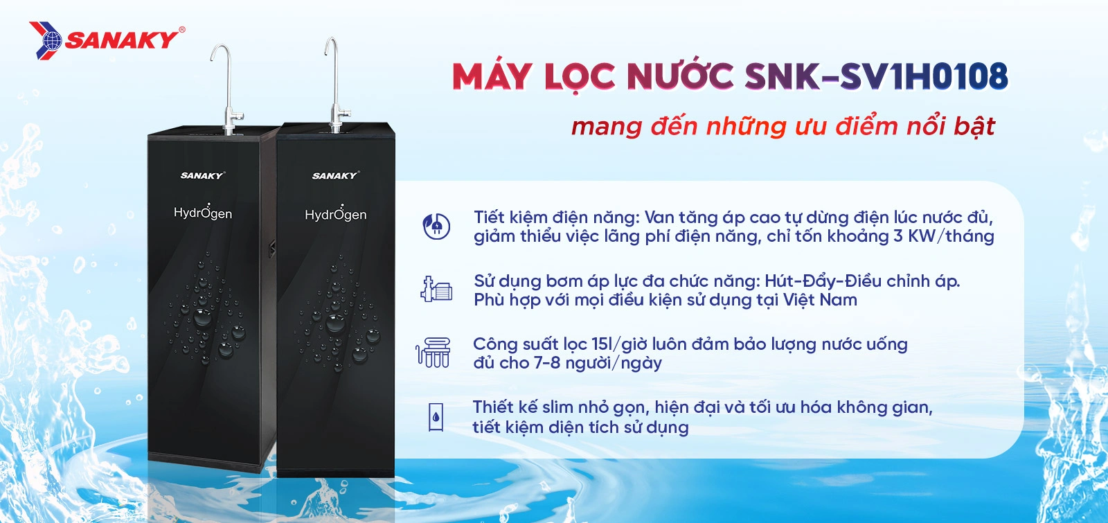 Máy lọc nước Sanaky SNK-SV1H0108