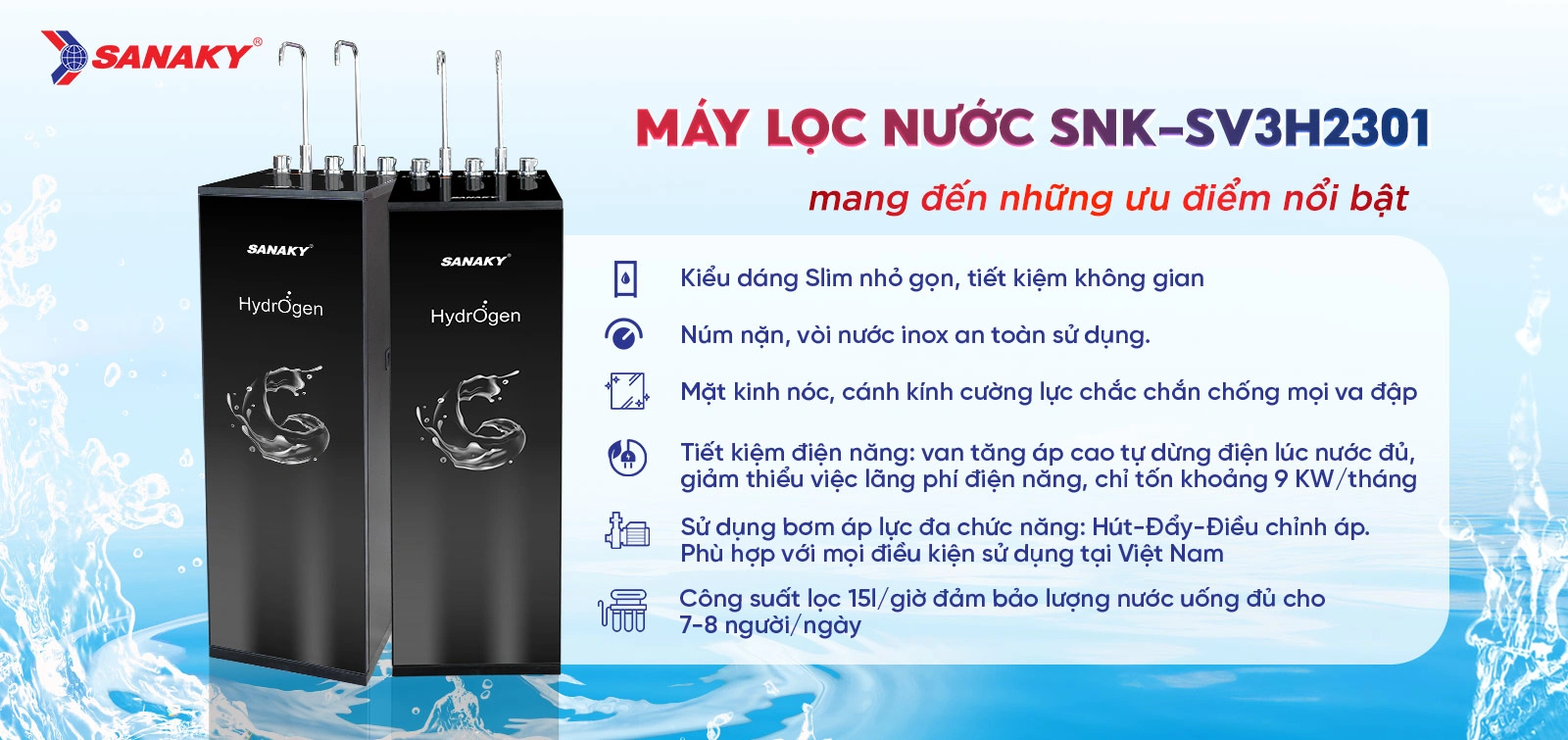 Máy lọc nước Sanaky SNK-SV3H2301