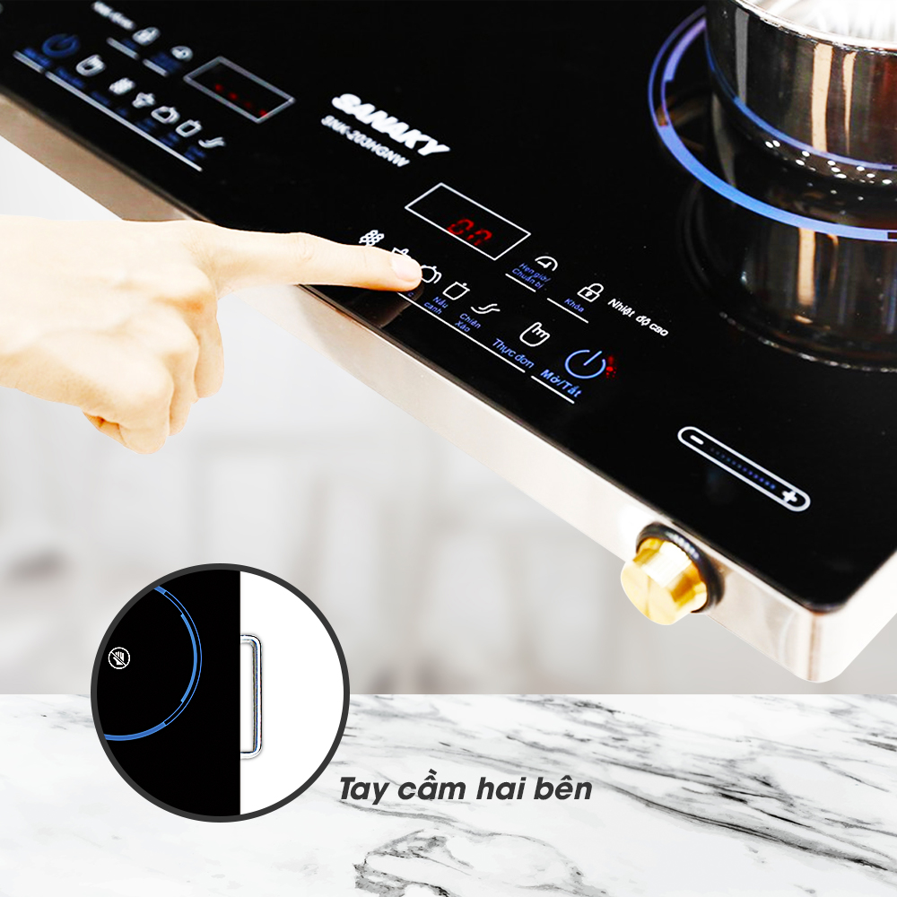 Bếp Hồng Ngoại Đôi Sanaky SNK-203HGW (AT-203HGN)