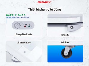 Các thiết bị phụ trợ và tiện ích đi kèm của tủ đông:
