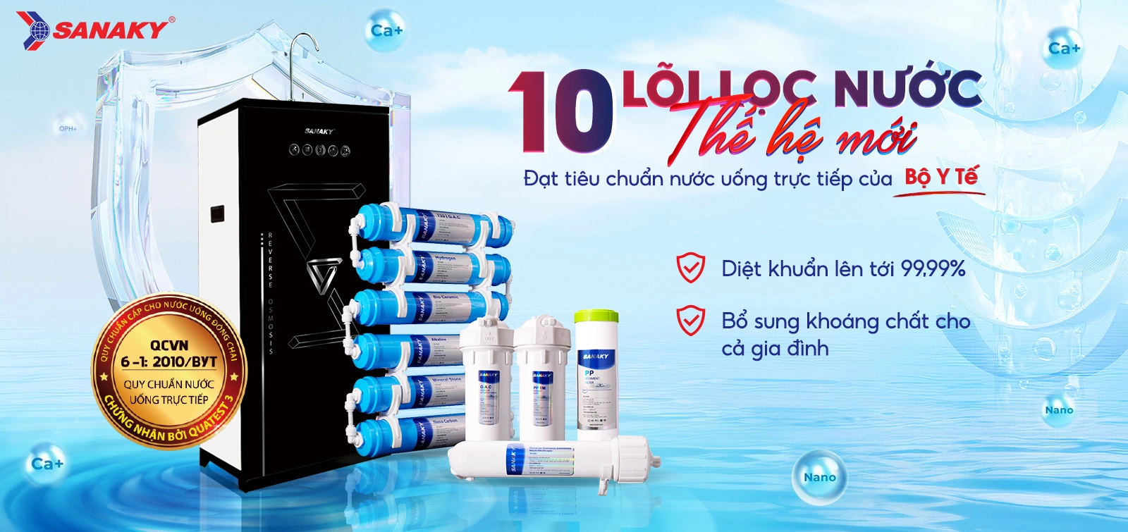 Máy lọc nước Sanaky VH-10HY