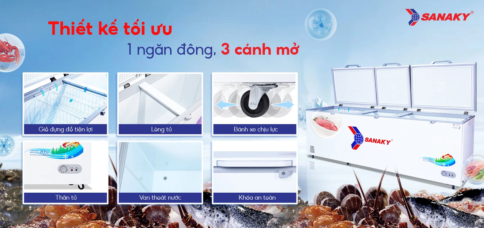 Tủ Đông Sanaky VH-1199HY