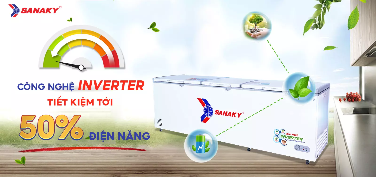 Tủ Đông Sanaky VH-1199HY3