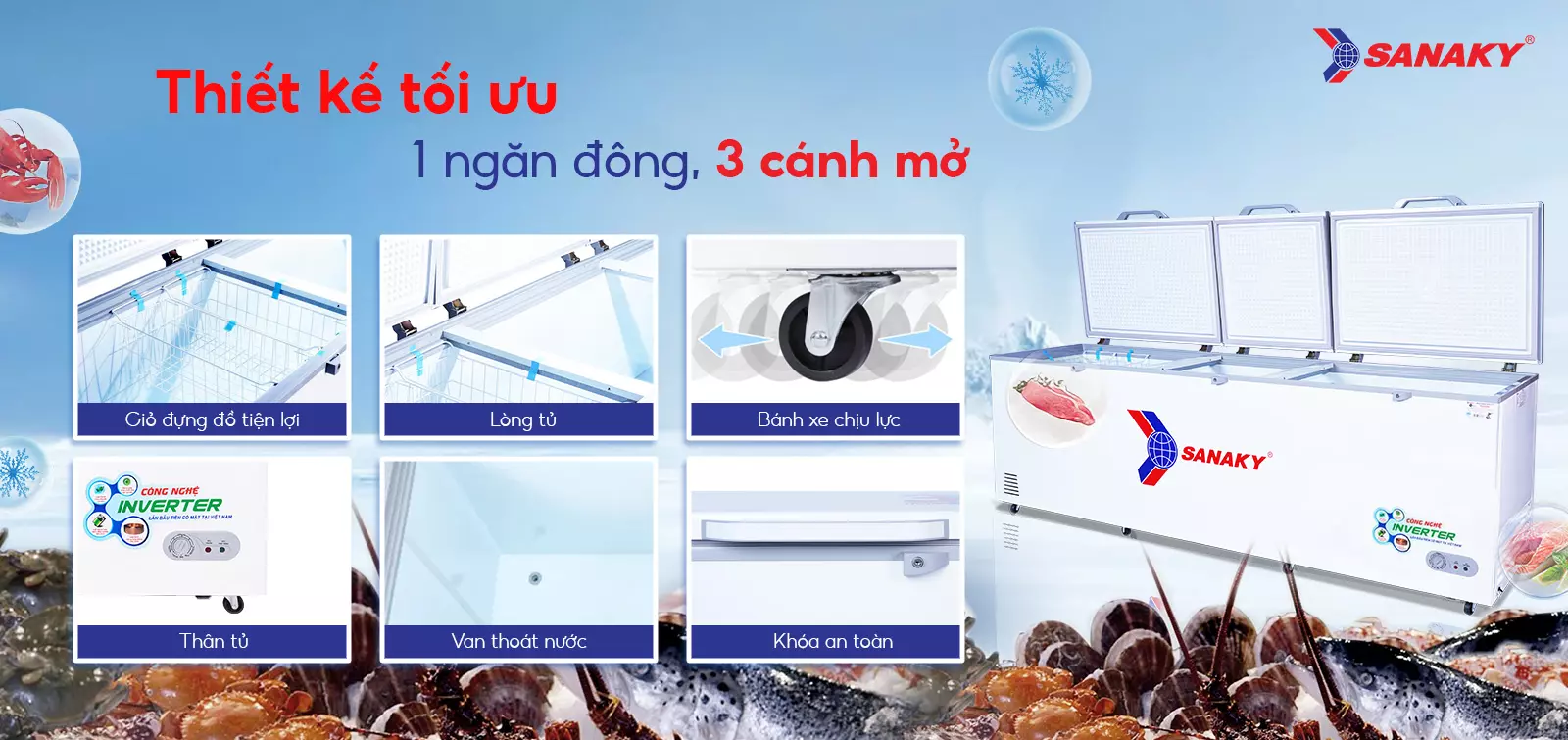 Tủ Đông Sanaky VH-1199HY3