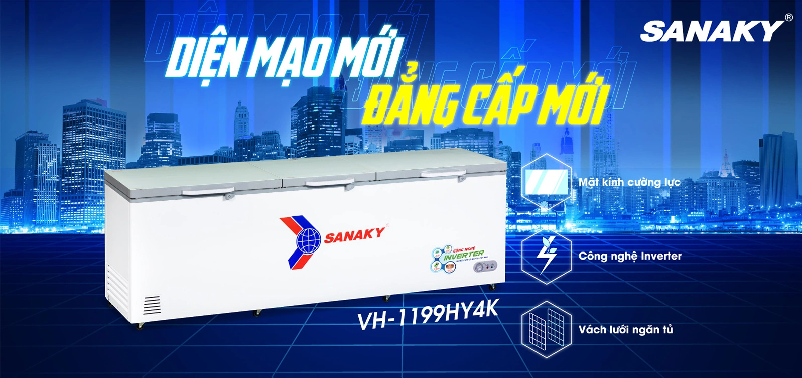 Tủ đông Sanaky VH-1199HY4K