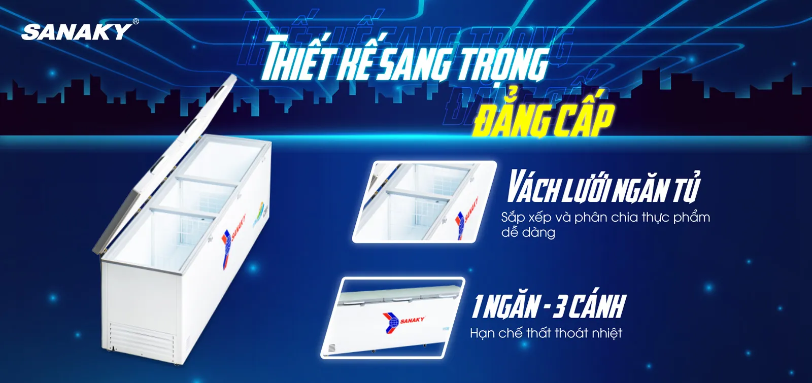 Tủ đông Sanaky VH-1199HYK