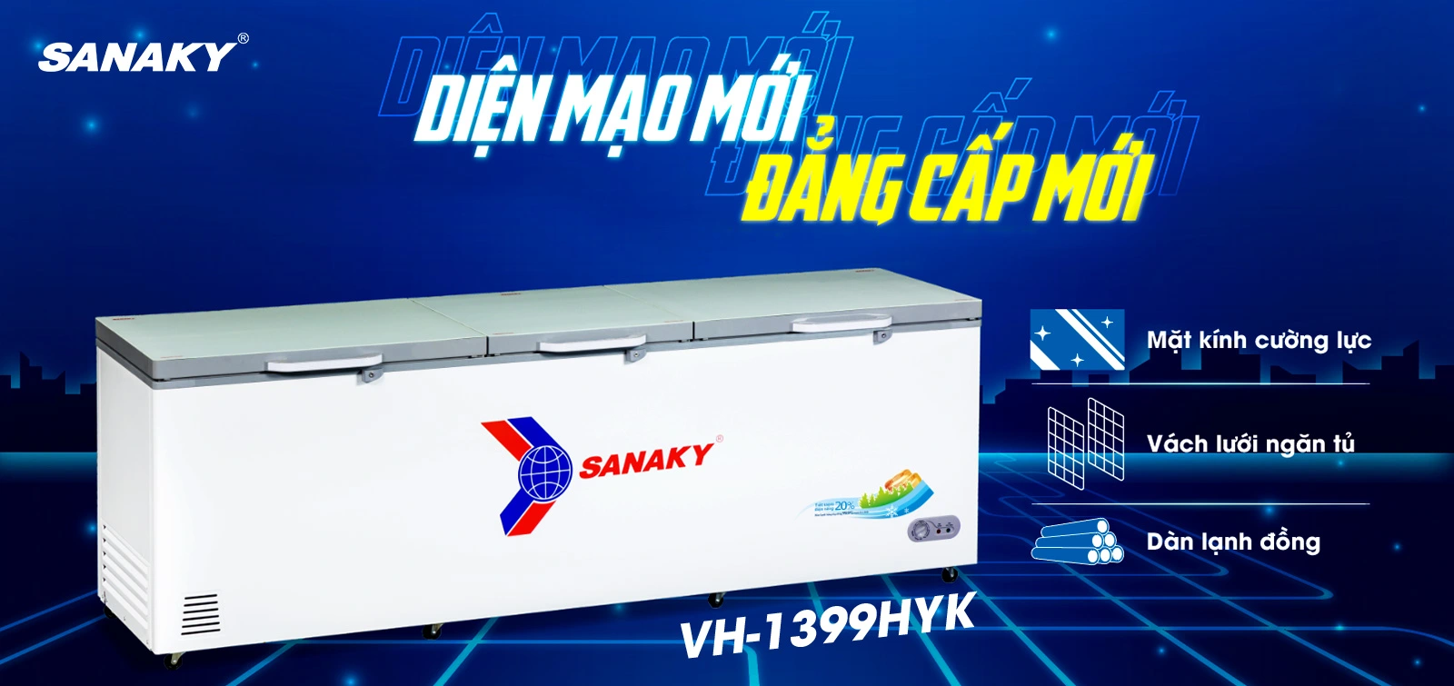 Tủ đông Sanaky VH-1399HYK