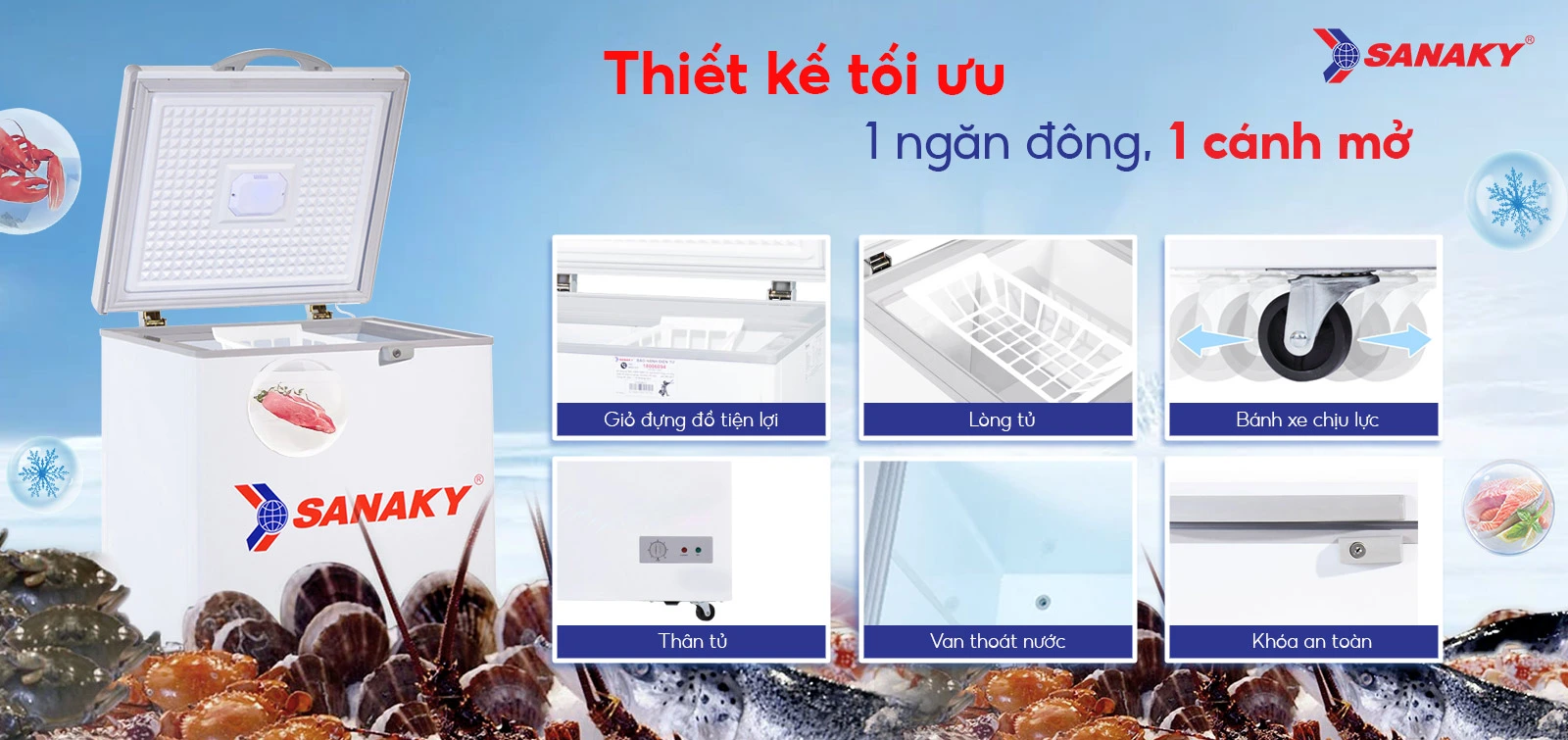 Tủ Đông Sanaky VH-150HY2