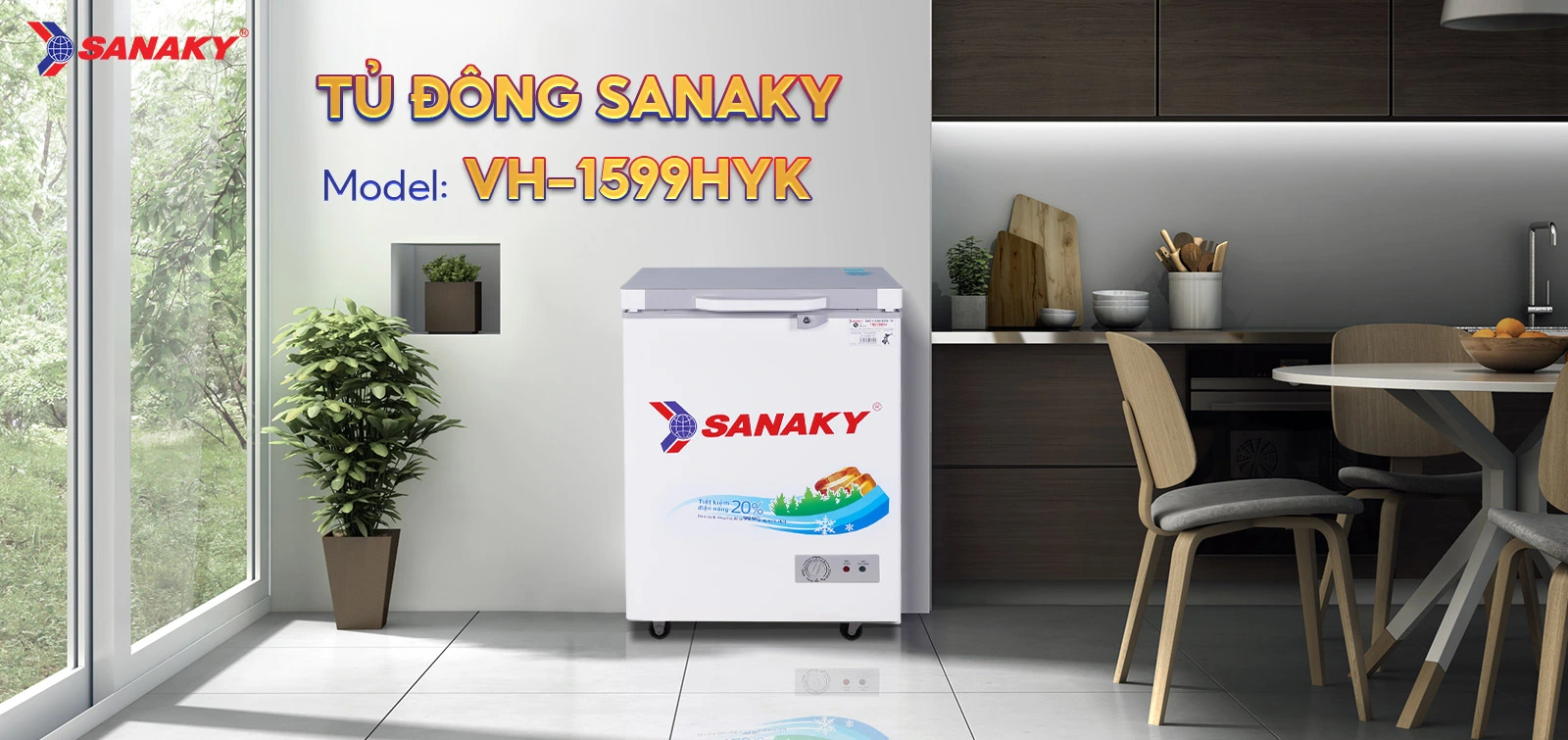 Tủ Đông Sanaky VH-1599HYK