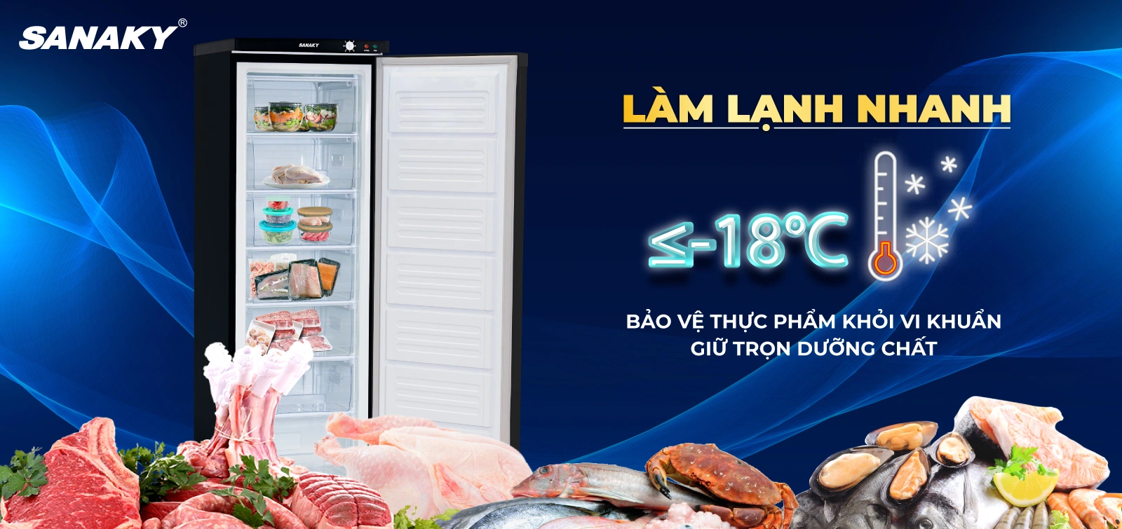 Tủ Đông Đứng Sanaky VH-230VD3