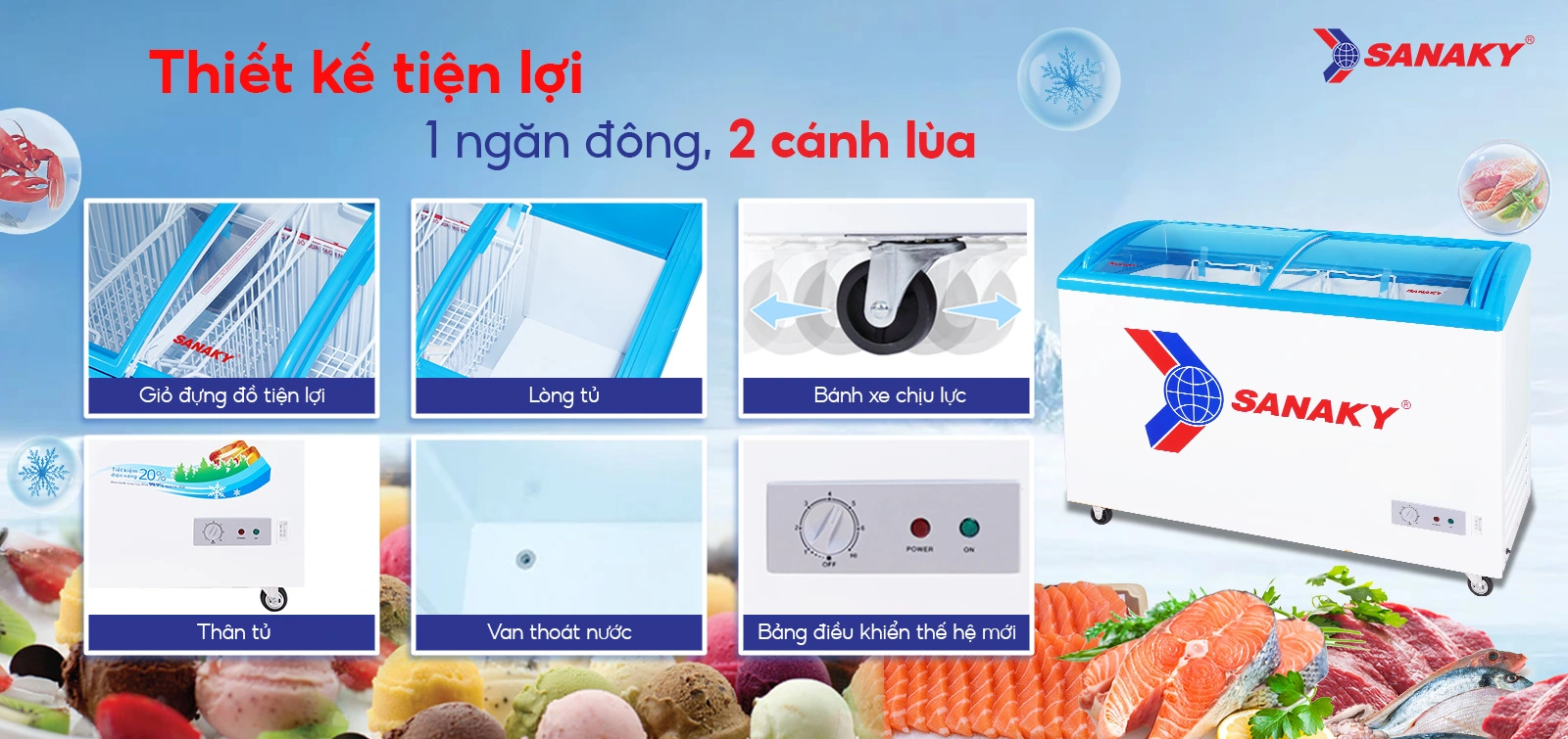 Tủ Đông Sanaky VH-382K