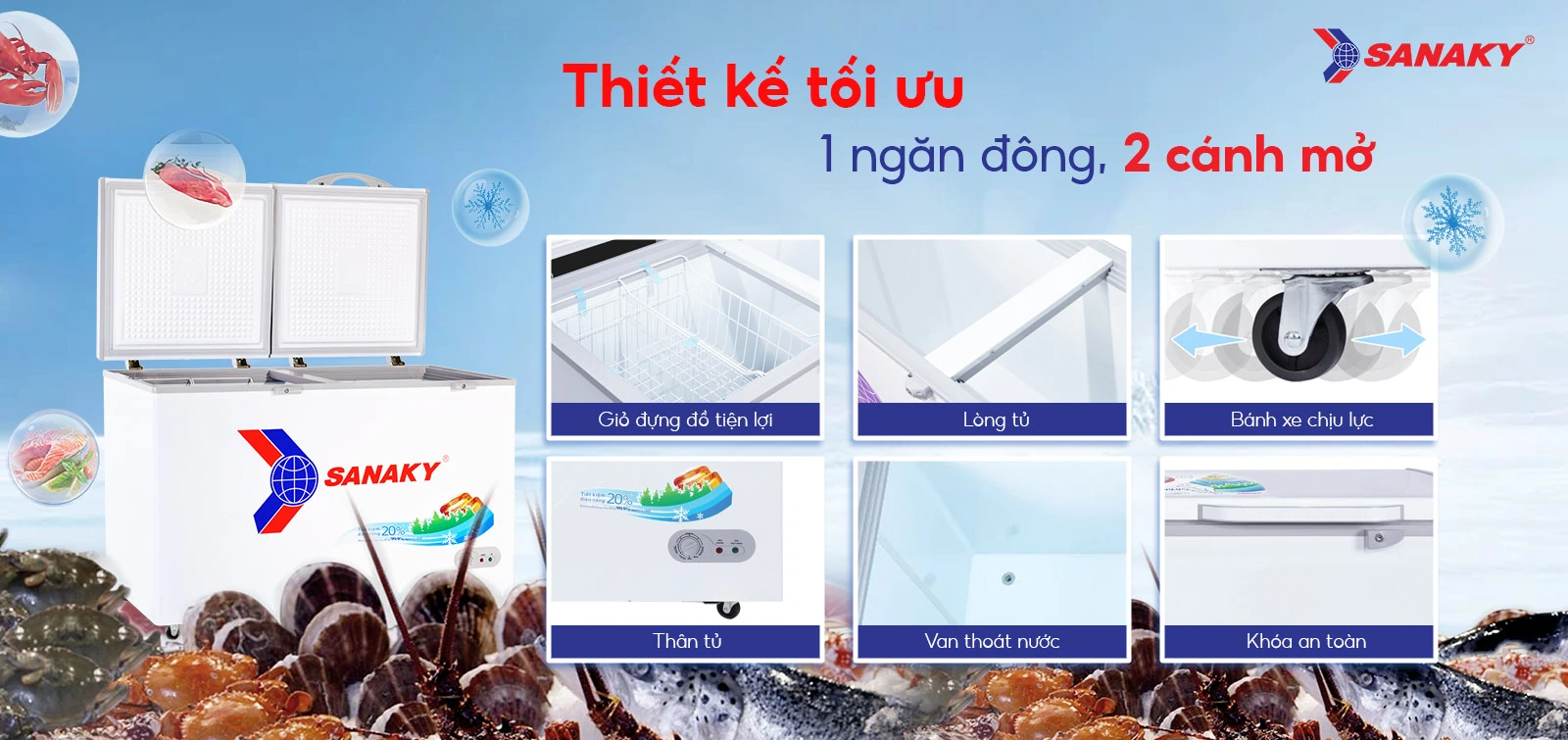 Tủ Đông Sanaky VH-5699HY
