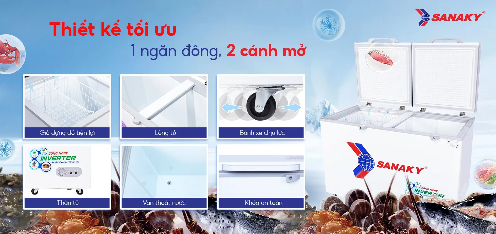 Tủ Đông Sanaky VH-5699HY3