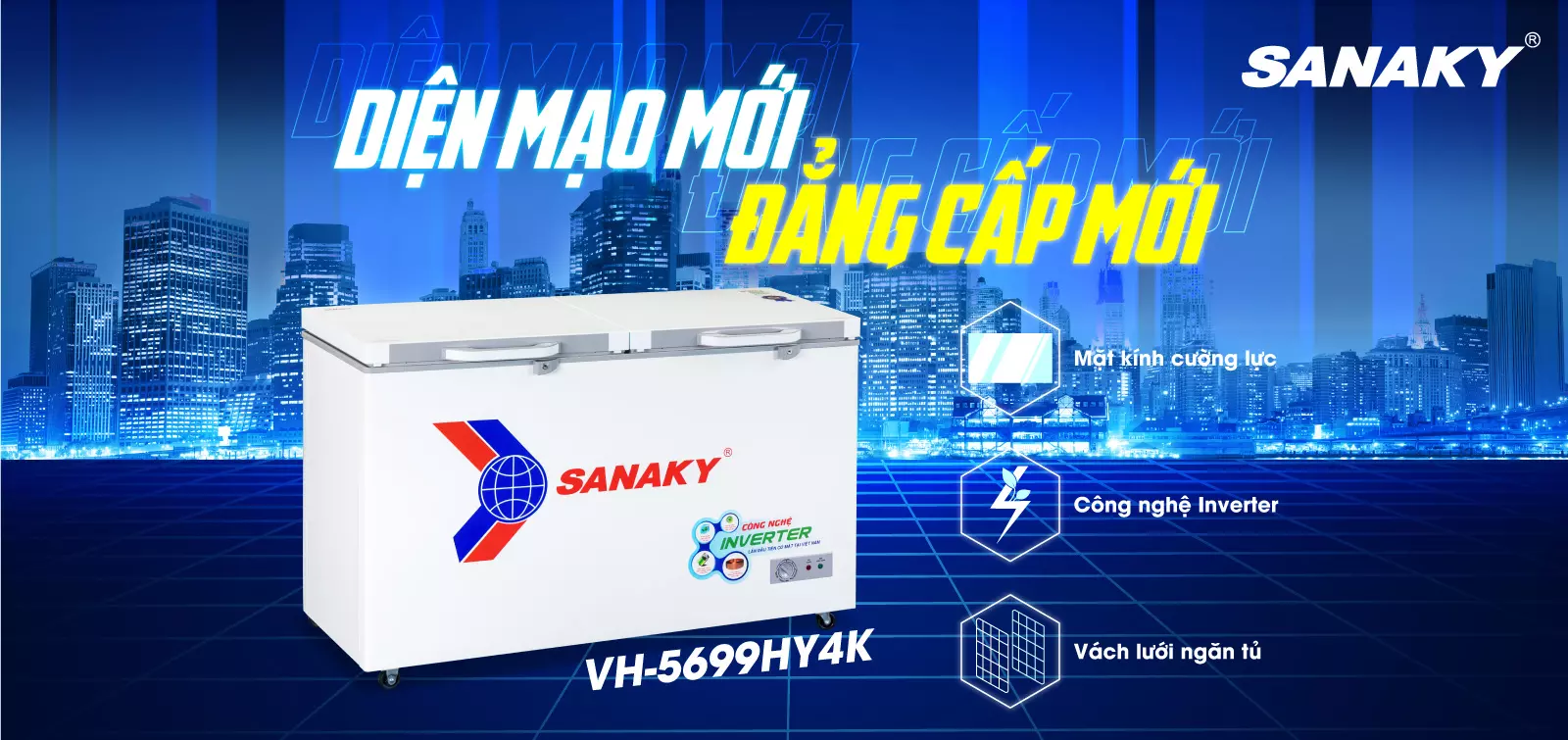 Tủ đông Sanaky VH-5699HY4K