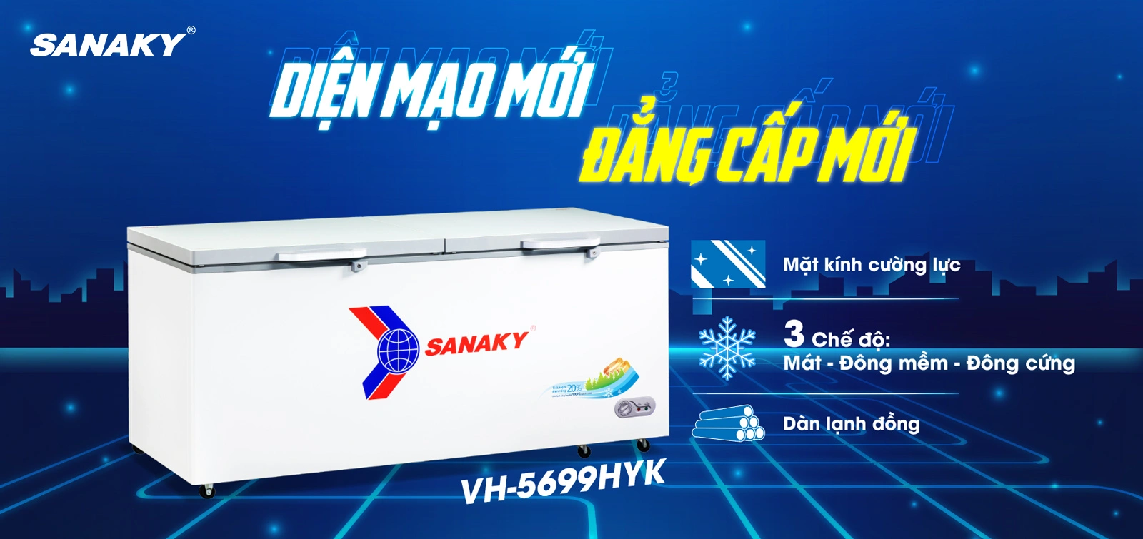 Tủ đông Sanaky VH-1199HYK
