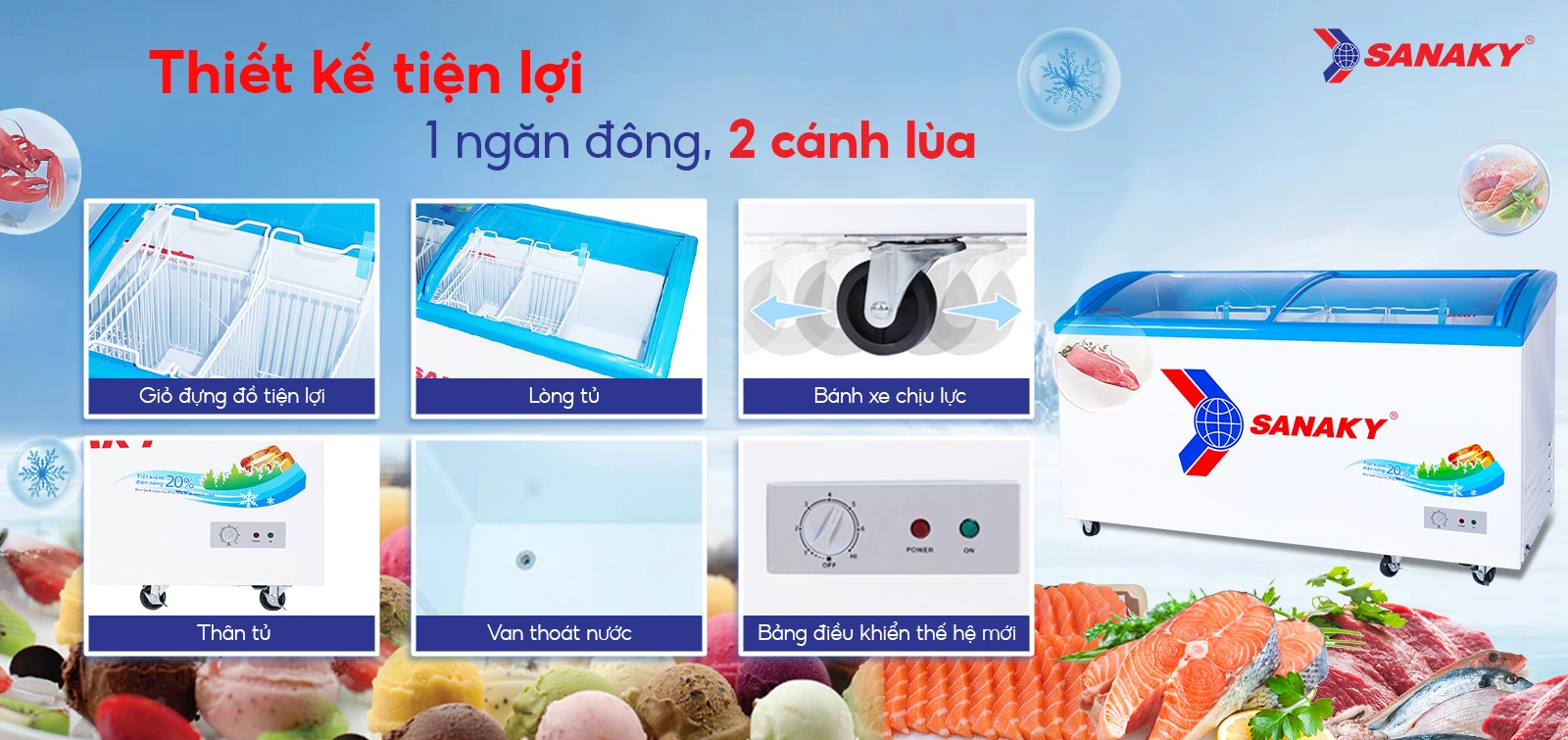 Tủ Đông Sanaky VH-6899K