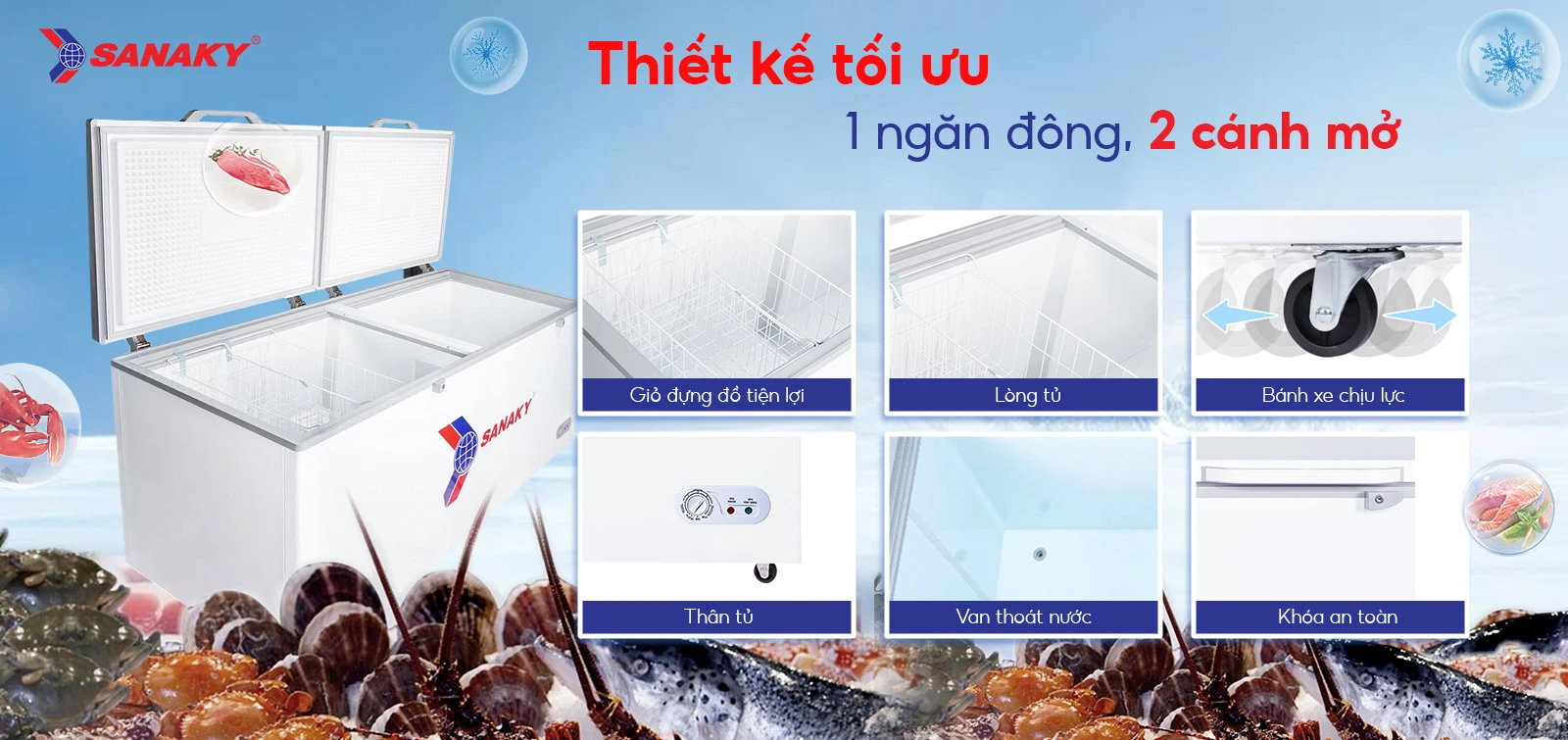 Tủ Đông Sanaky VH-868HY2