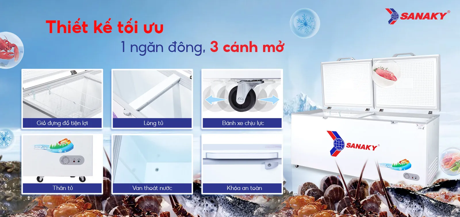 Tủ Đông Sanaky VH-8699HY