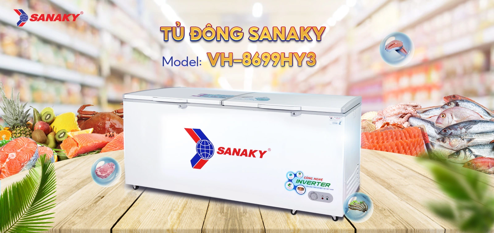 Tủ Mát Sanaky VH-8009HP