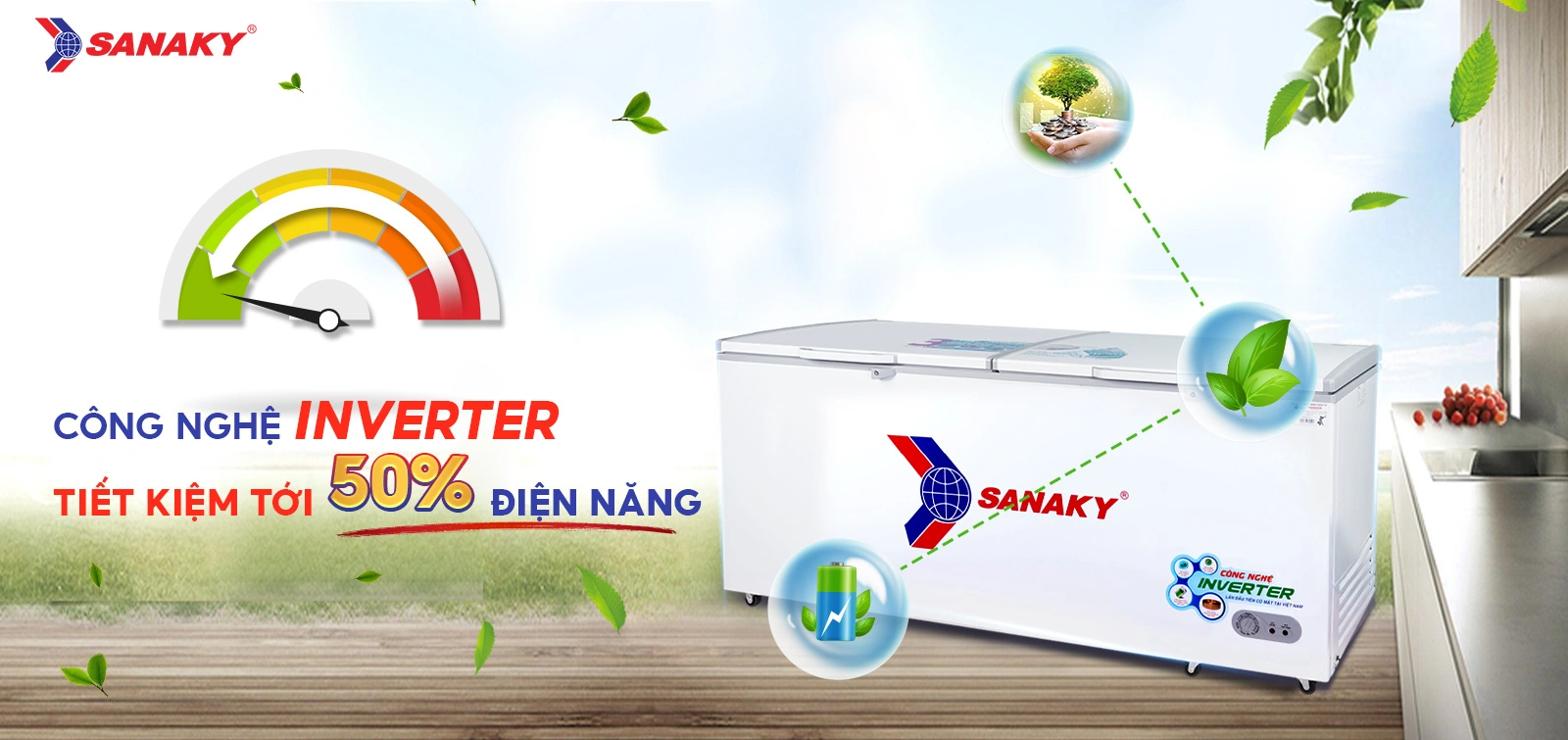Tủ Mát Sanaky VH-8009HP