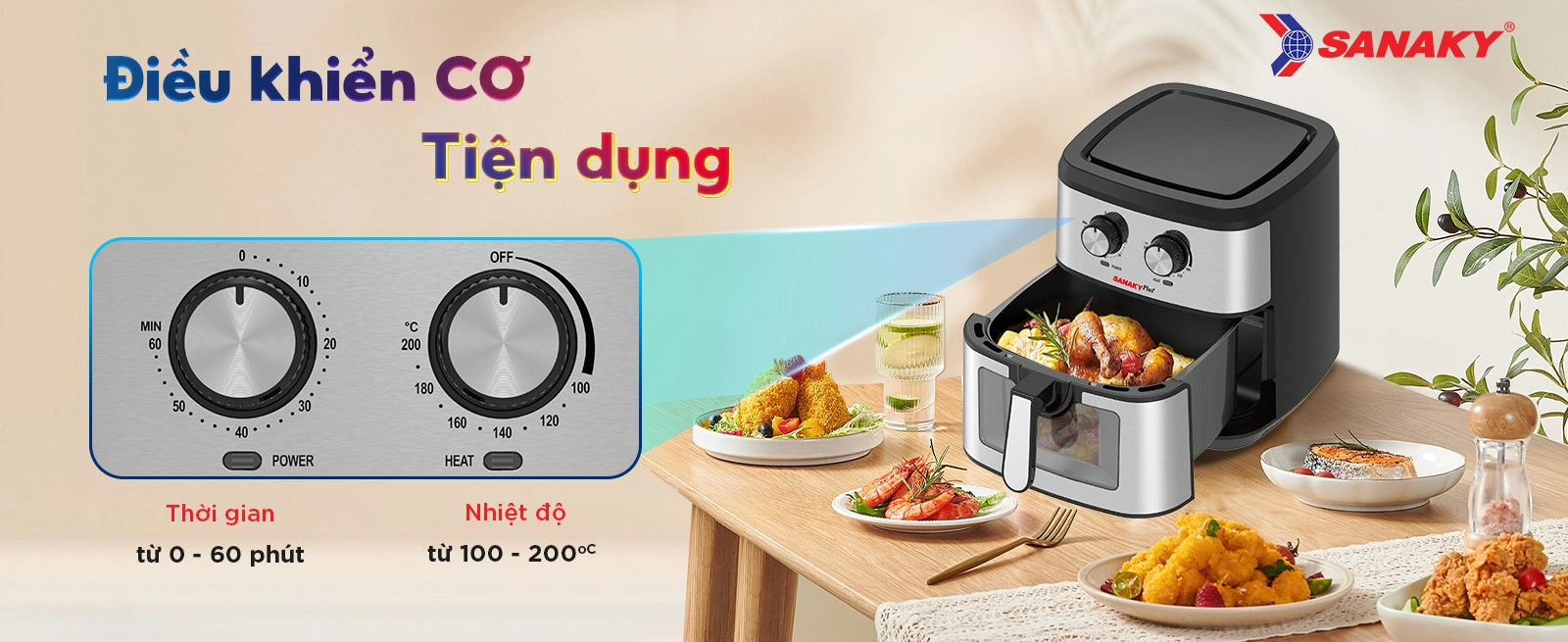 Nồi chiên không dầu Sanaky VH-901VD