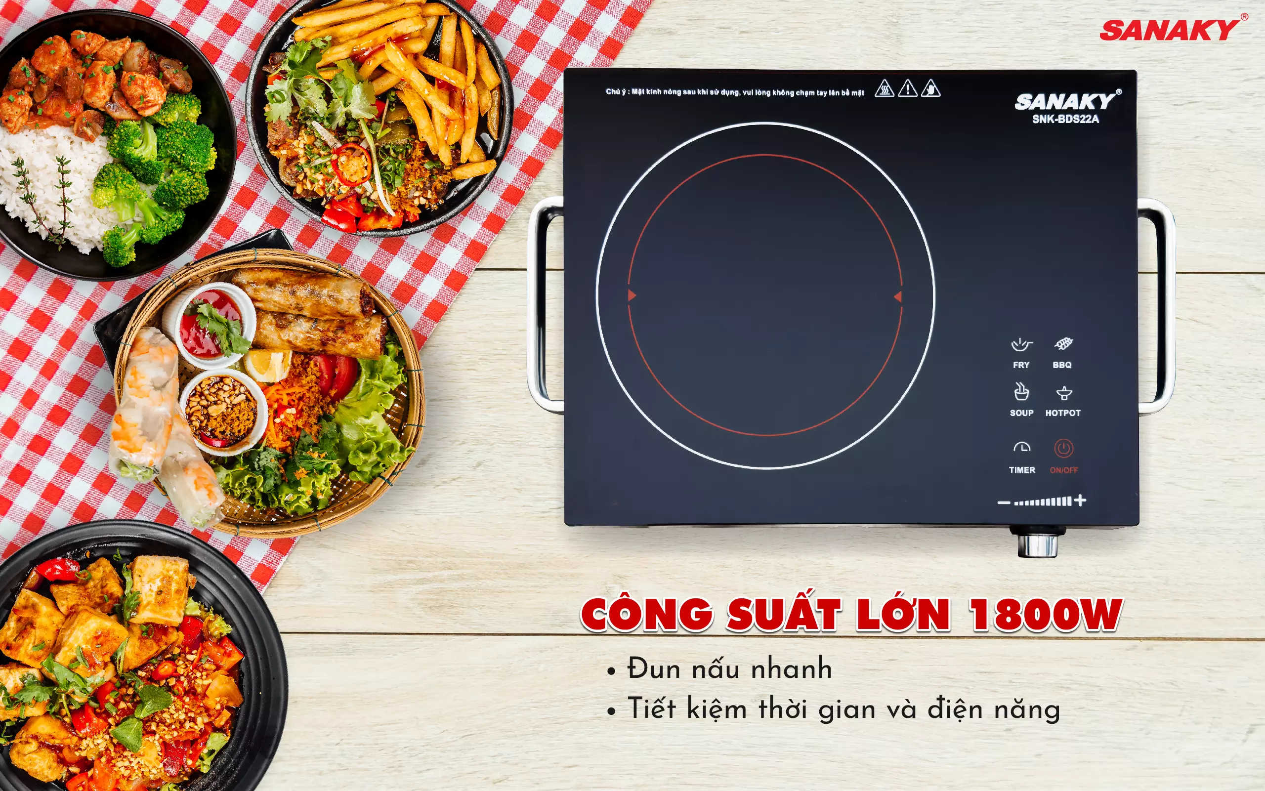 Bếp Hồng ngoại Sanaky SNK-BDS22A