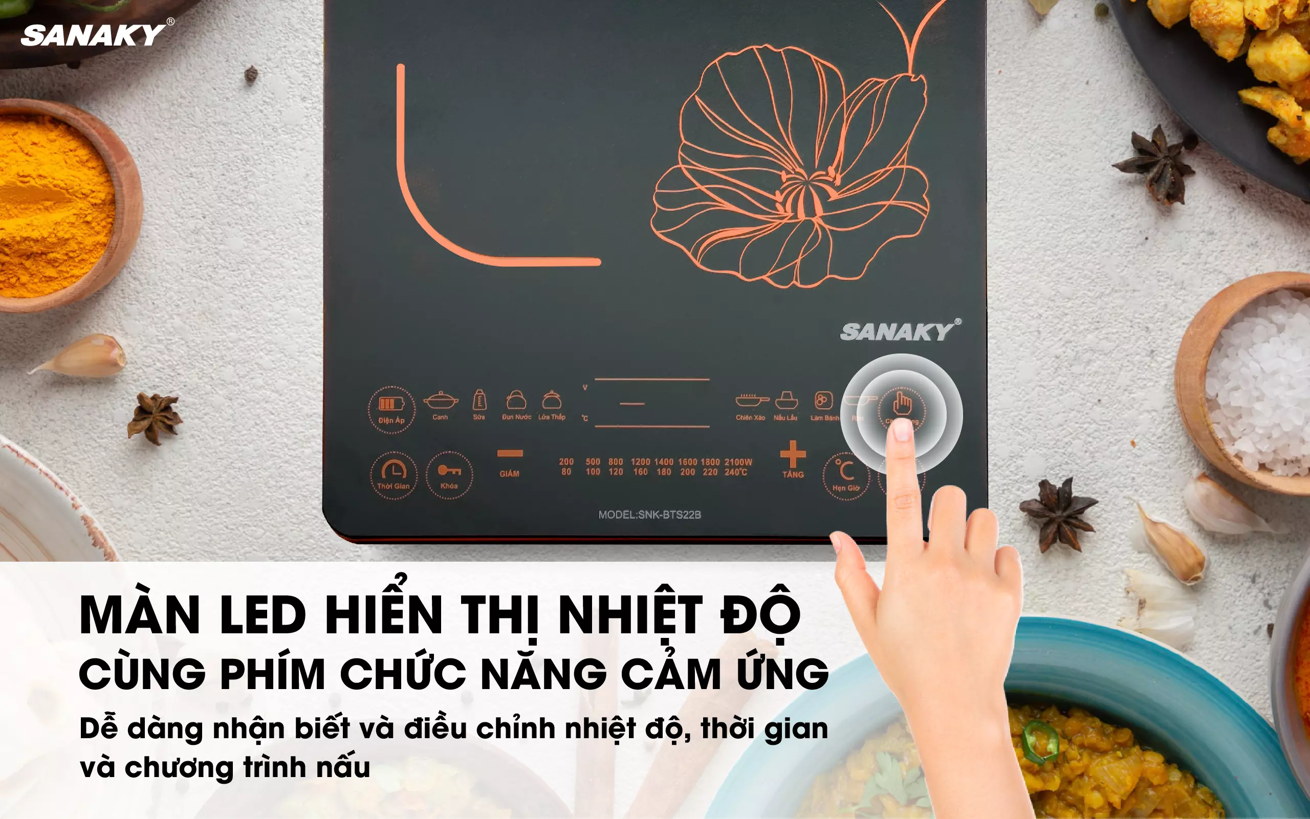 Bếp từ Sanaky SNK-BTS22B