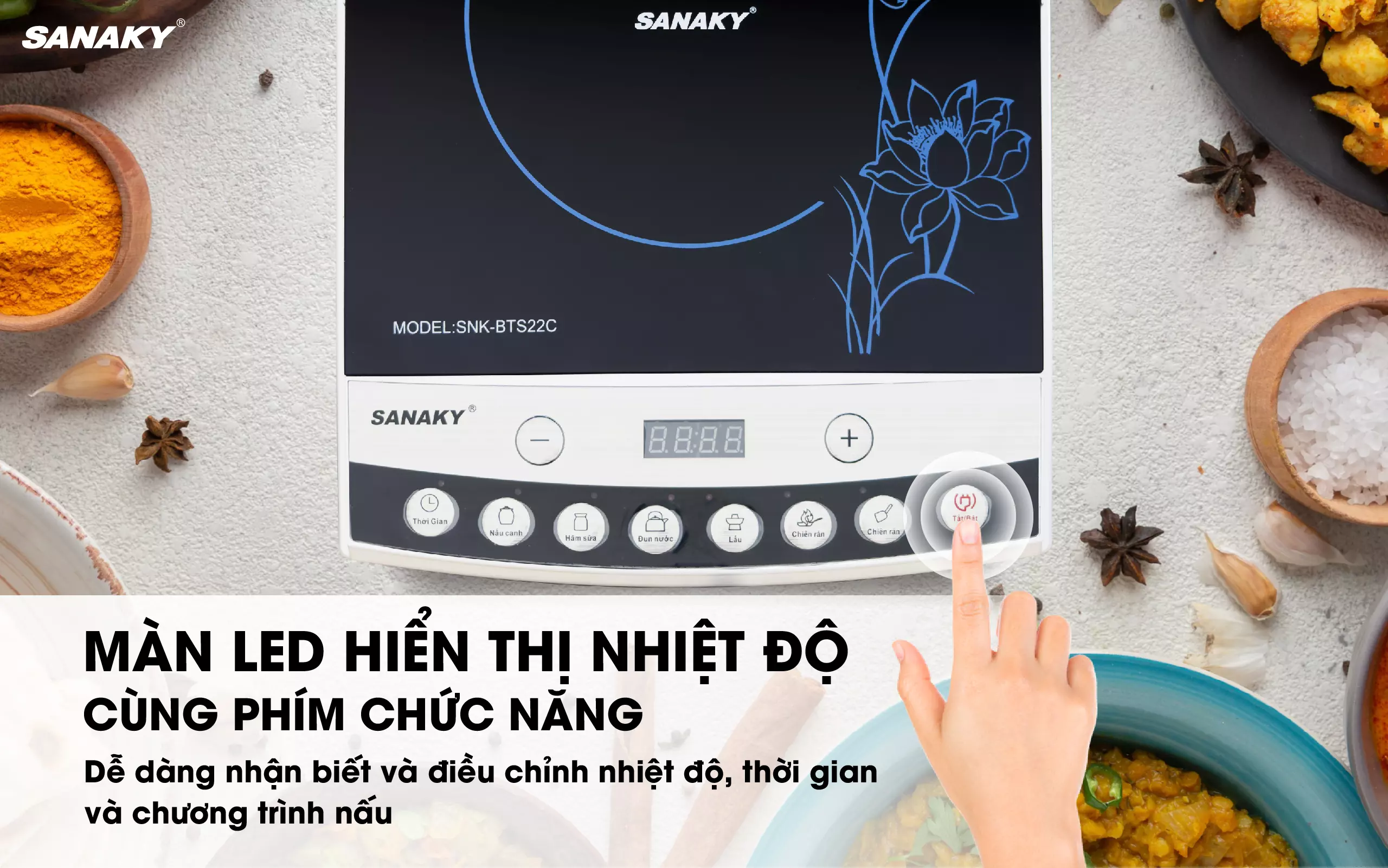 Bếp từ Sanaky SNK-BTS22C