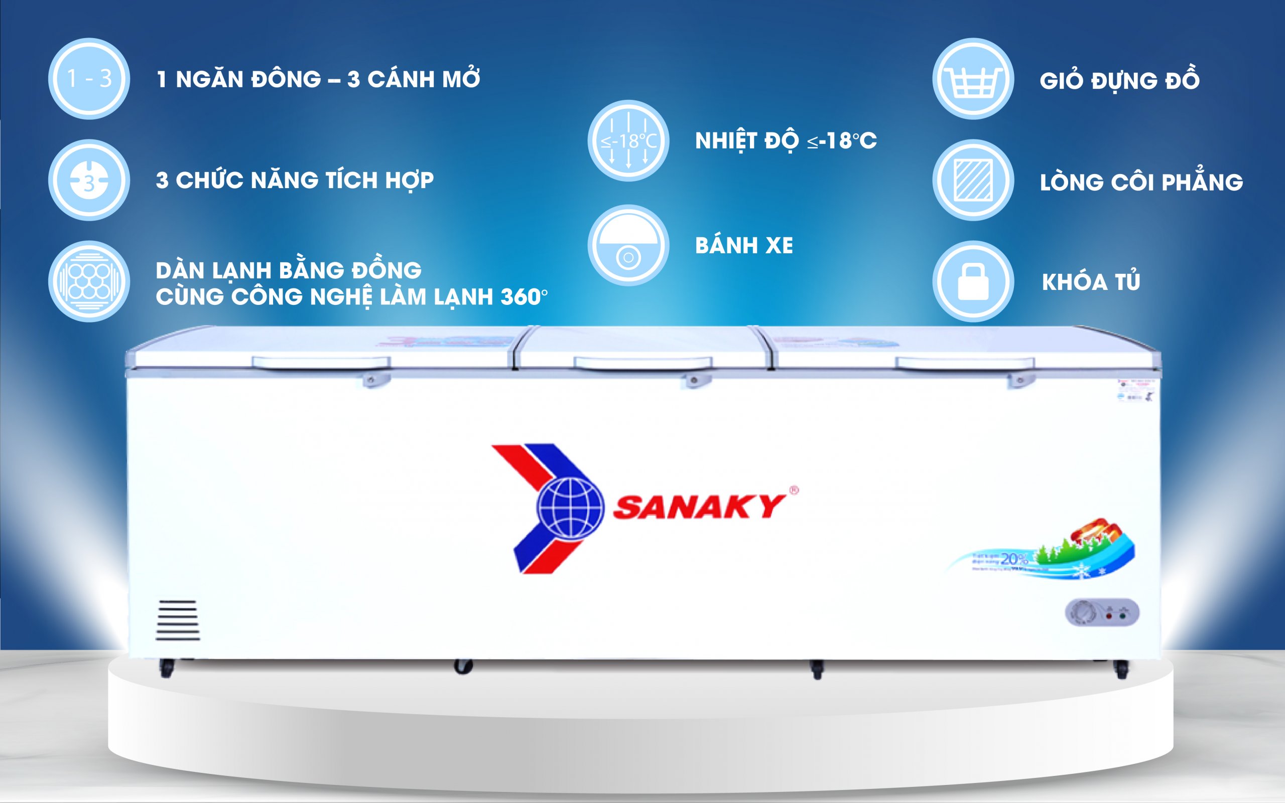 Tủ Đông Sanaky VH-1199HY