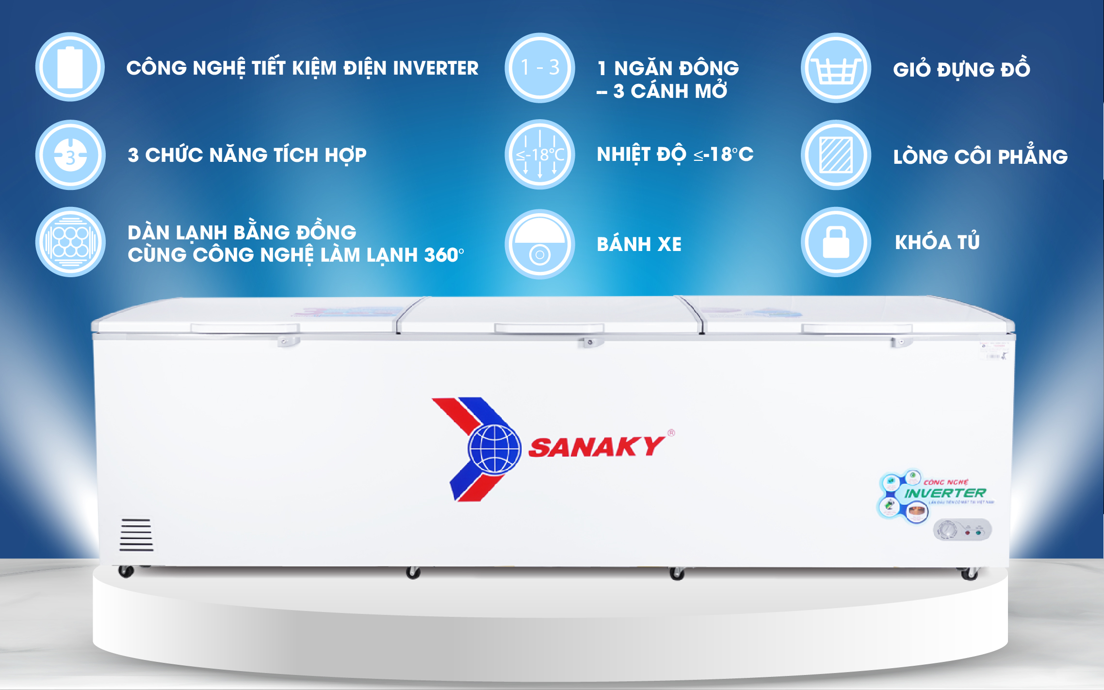 Tủ Đông Sanaky VH-1399HY3