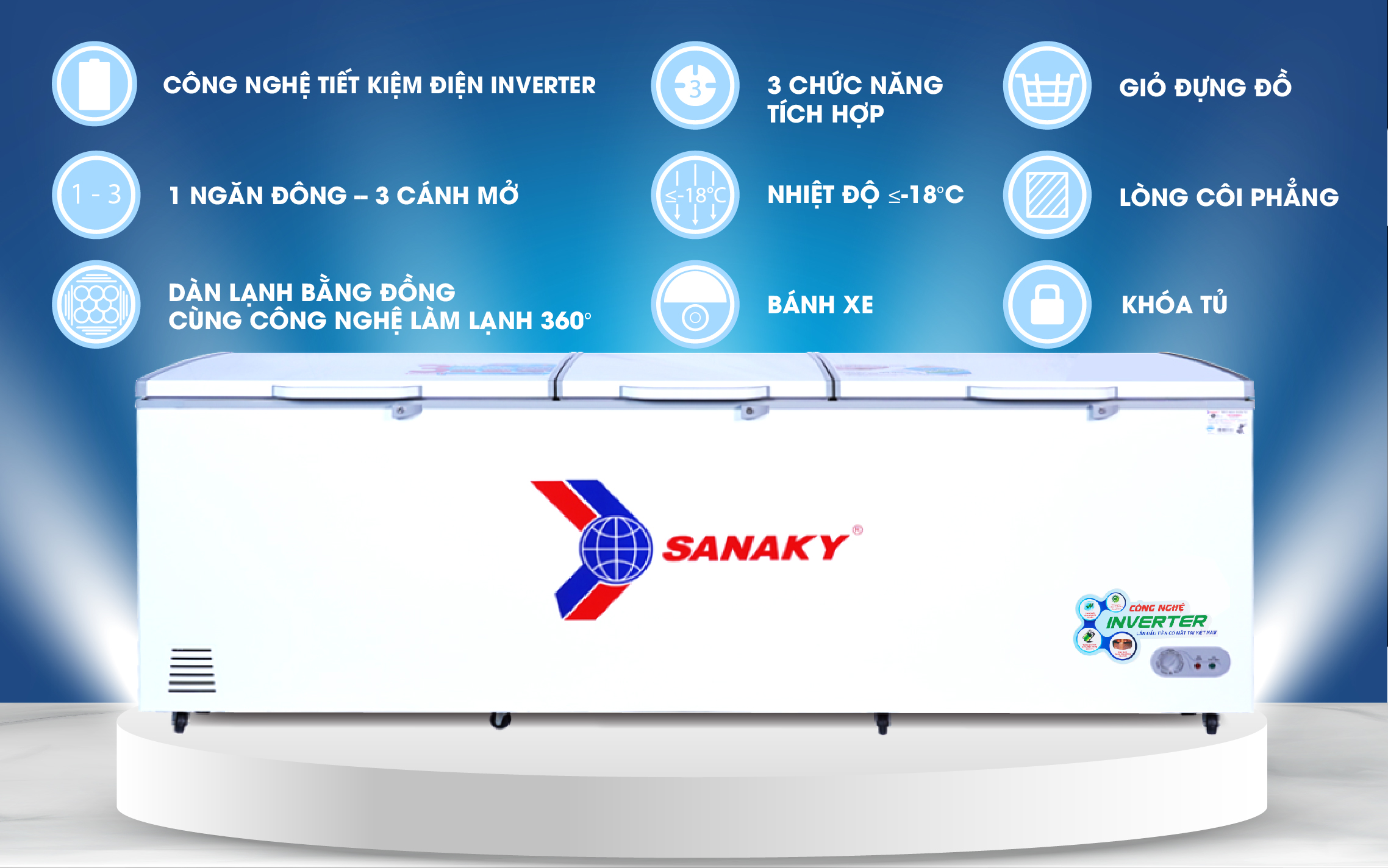 Tủ Đông Sanaky VH-1199HY3