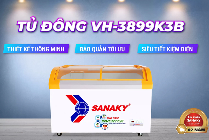 Tủ đông Sanaky VH-3899K3B Tủ đông Sanaky VH-3899K3B