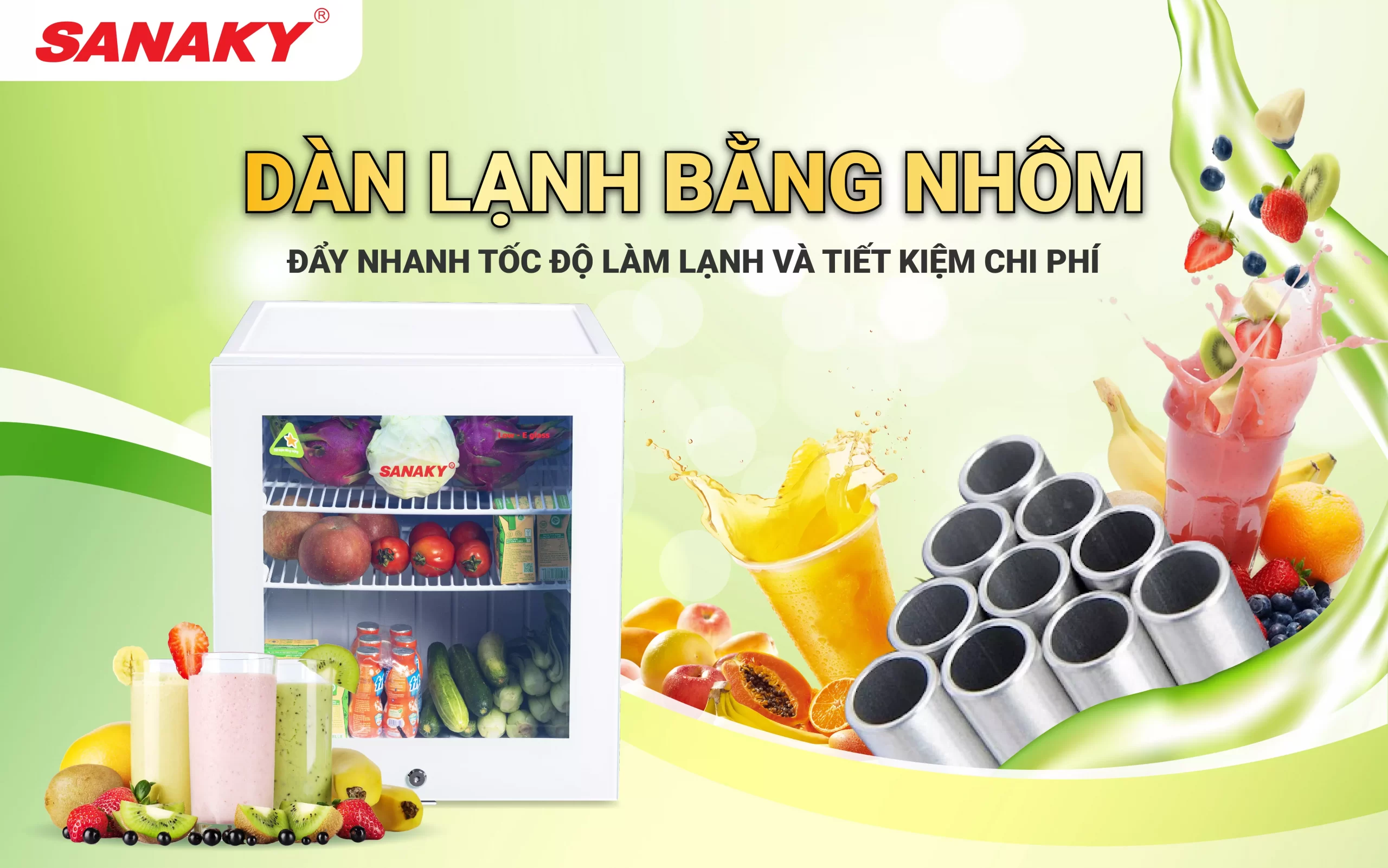 Tủ mát mini Sanaky VH-60KL