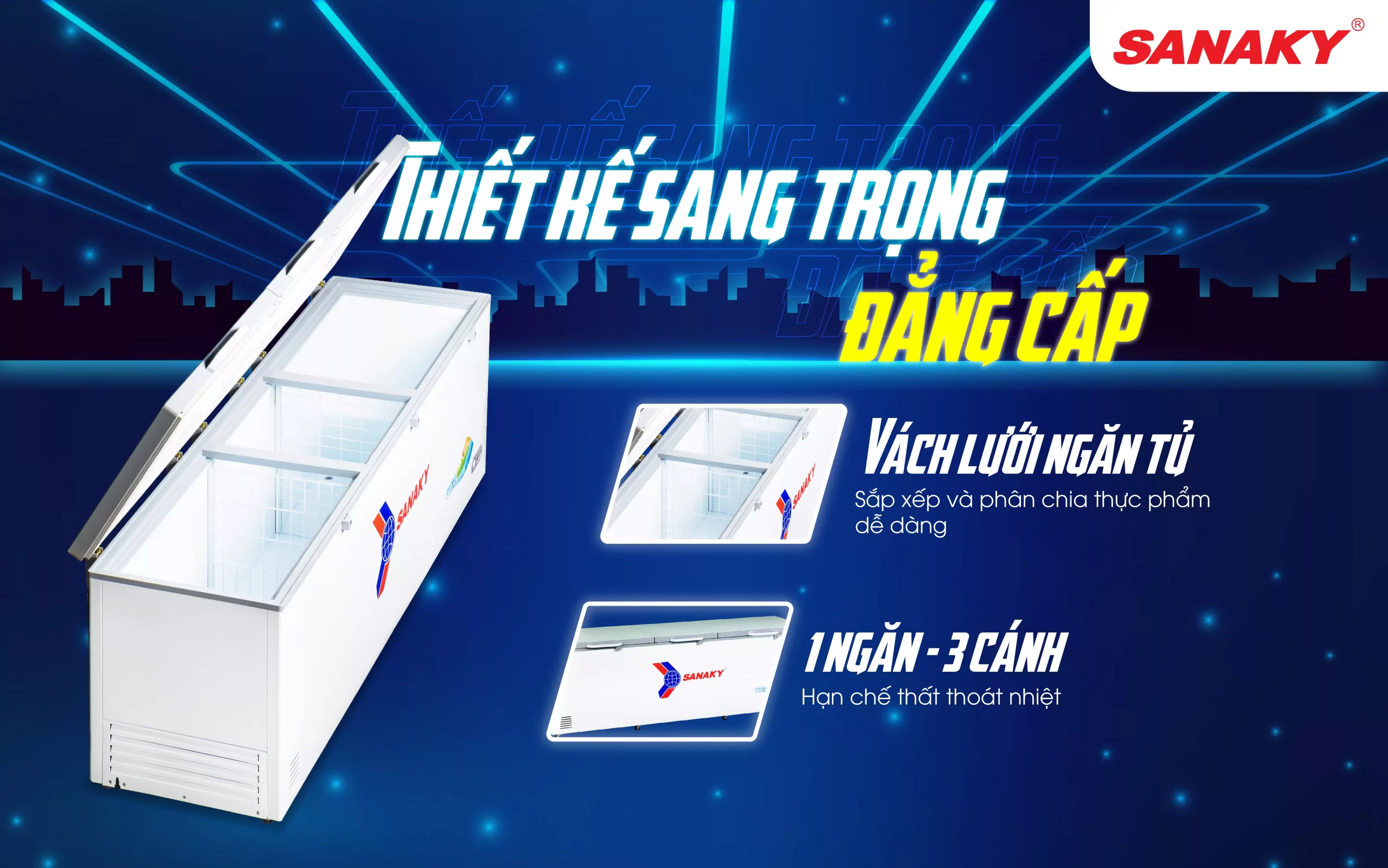 Tủ đông Sanaky VH-1199HYK