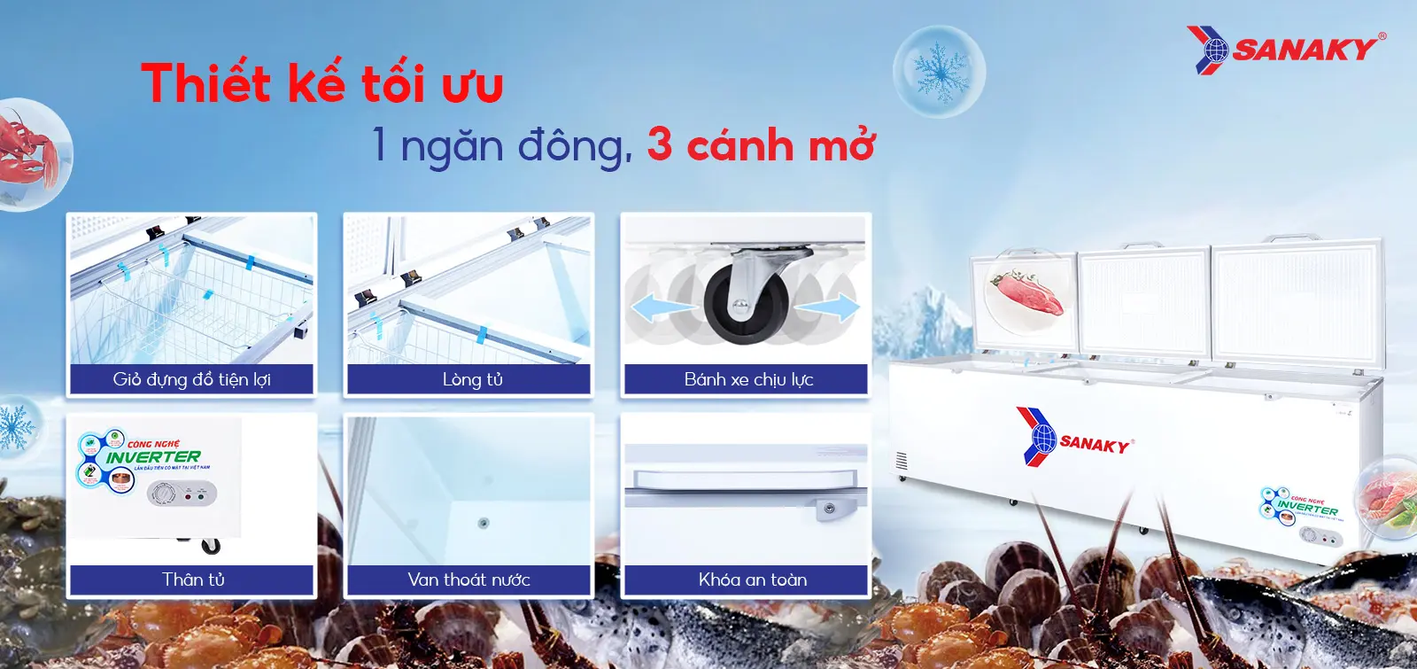 Tủ Đông Sanaky VH-1399HY3