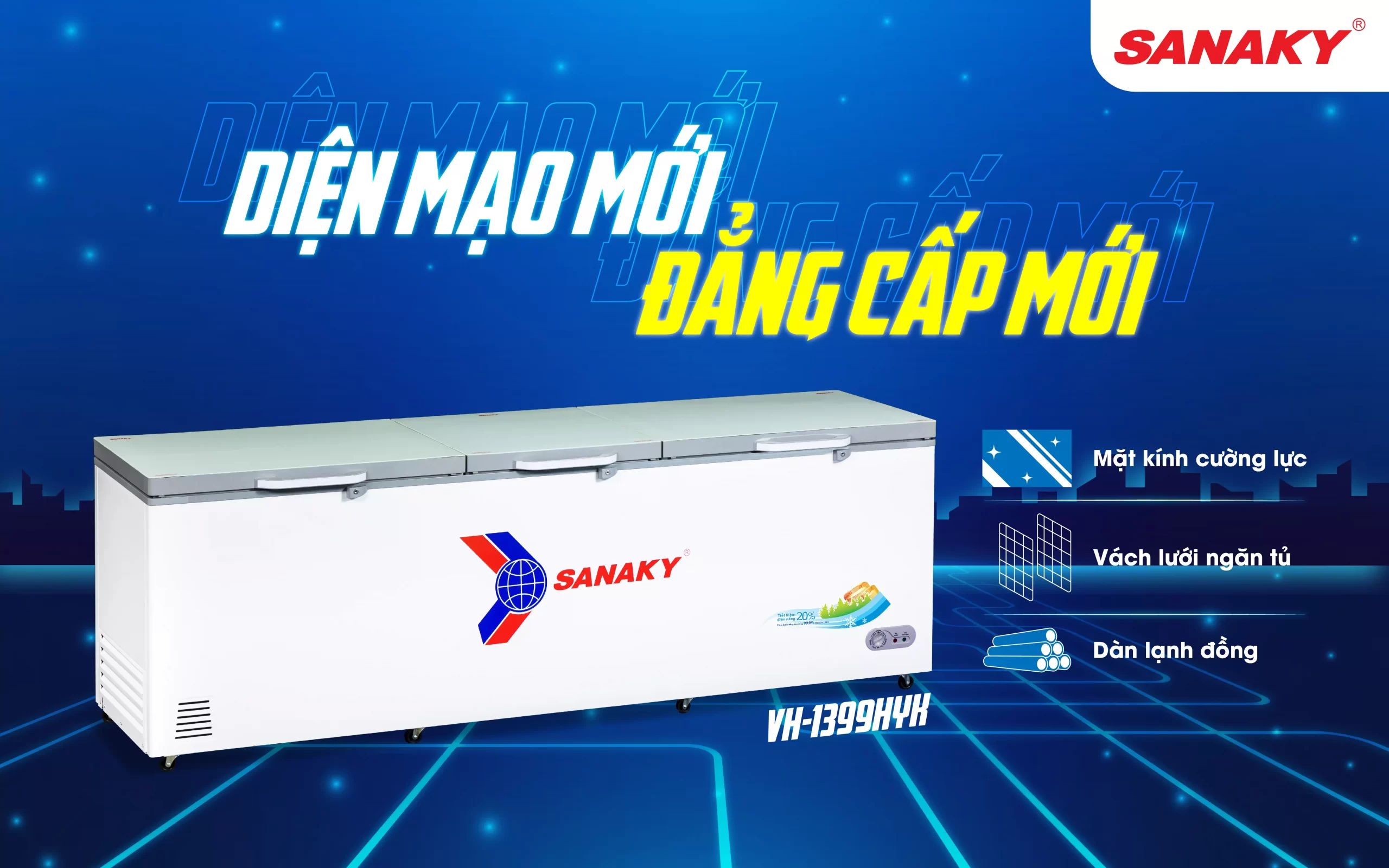 Tủ đông Sanaky VH-1399HYK