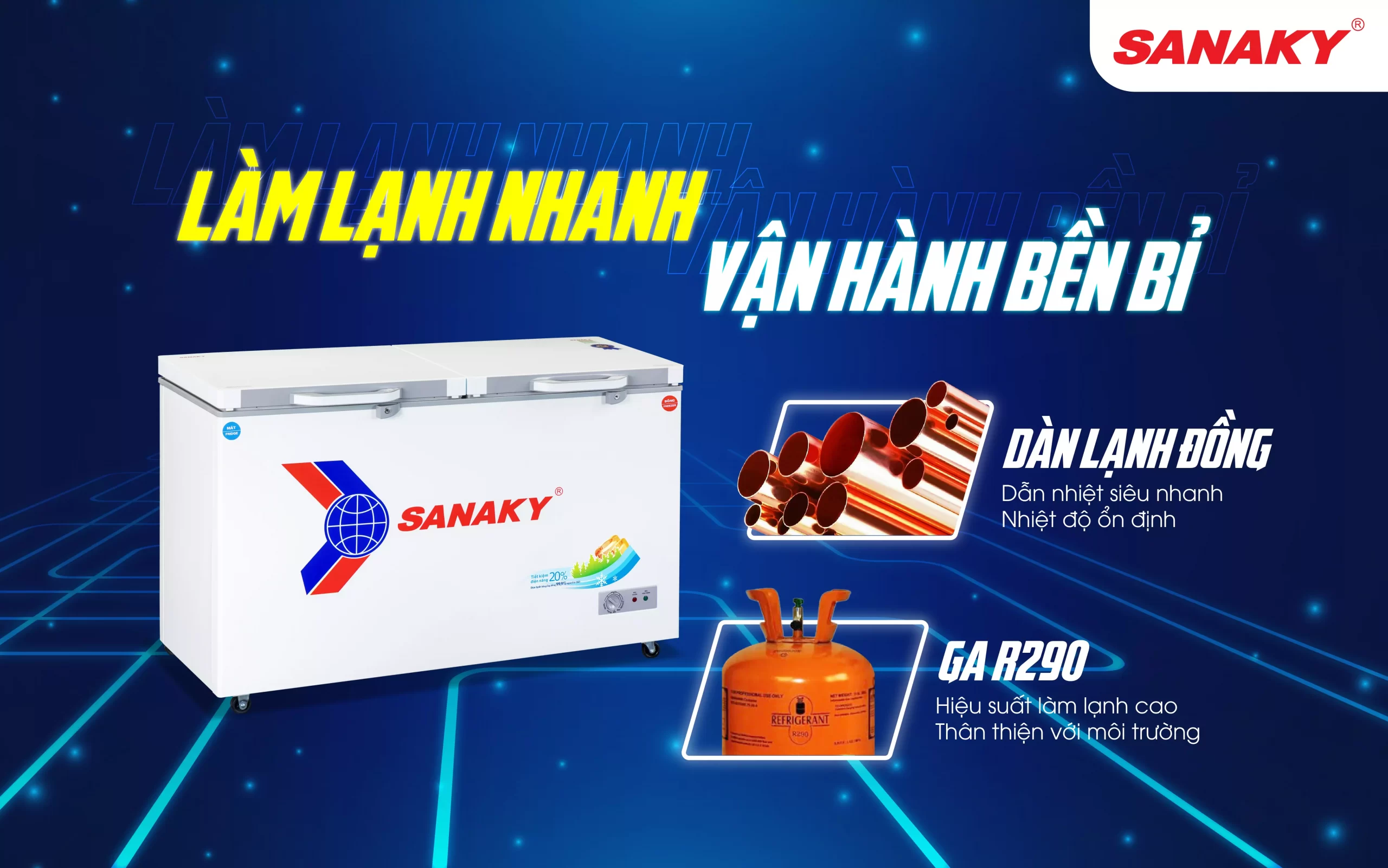 Tủ đông Sanaky VH-5699W2K