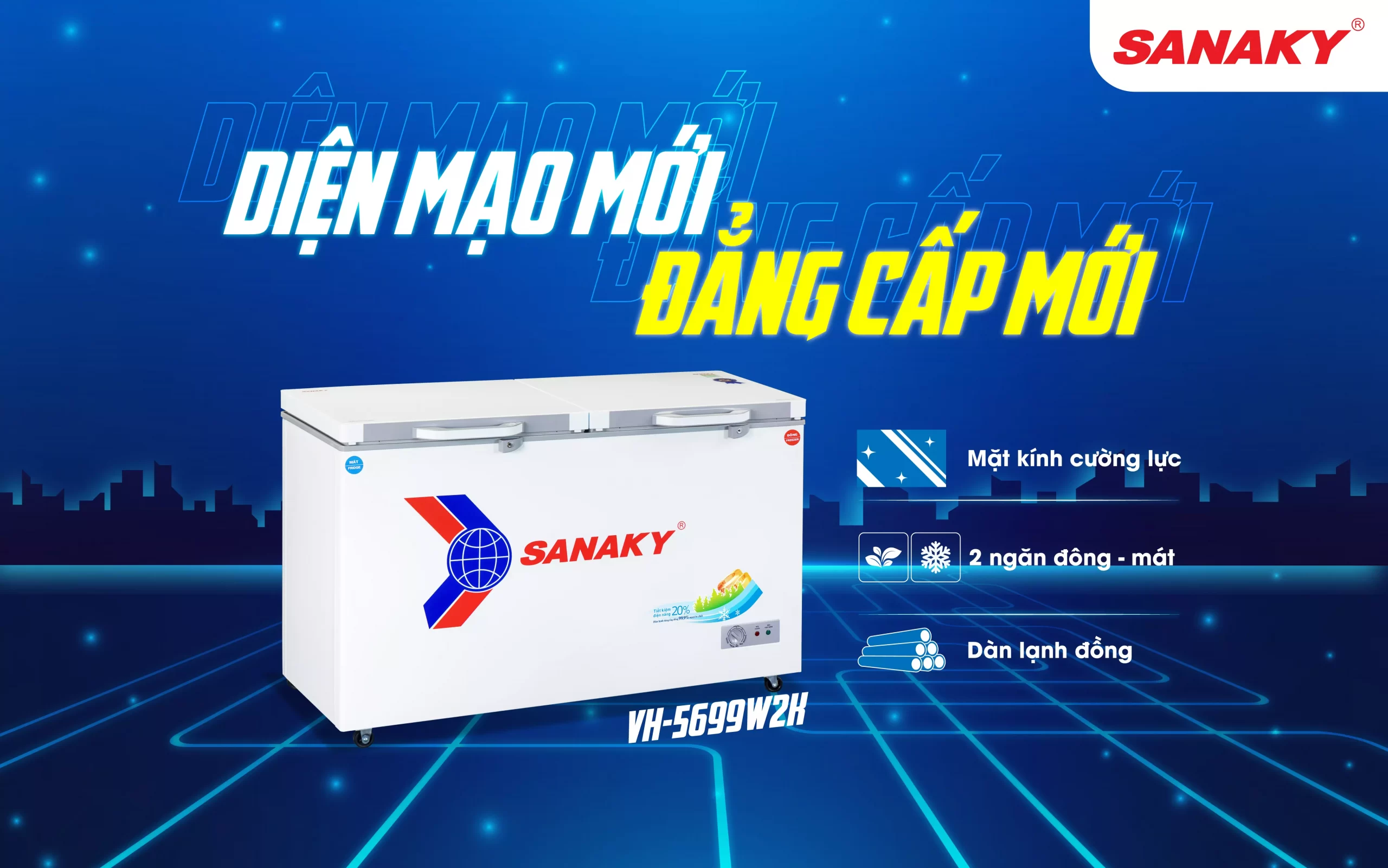 Tủ đông Sanaky VH-5699W2K