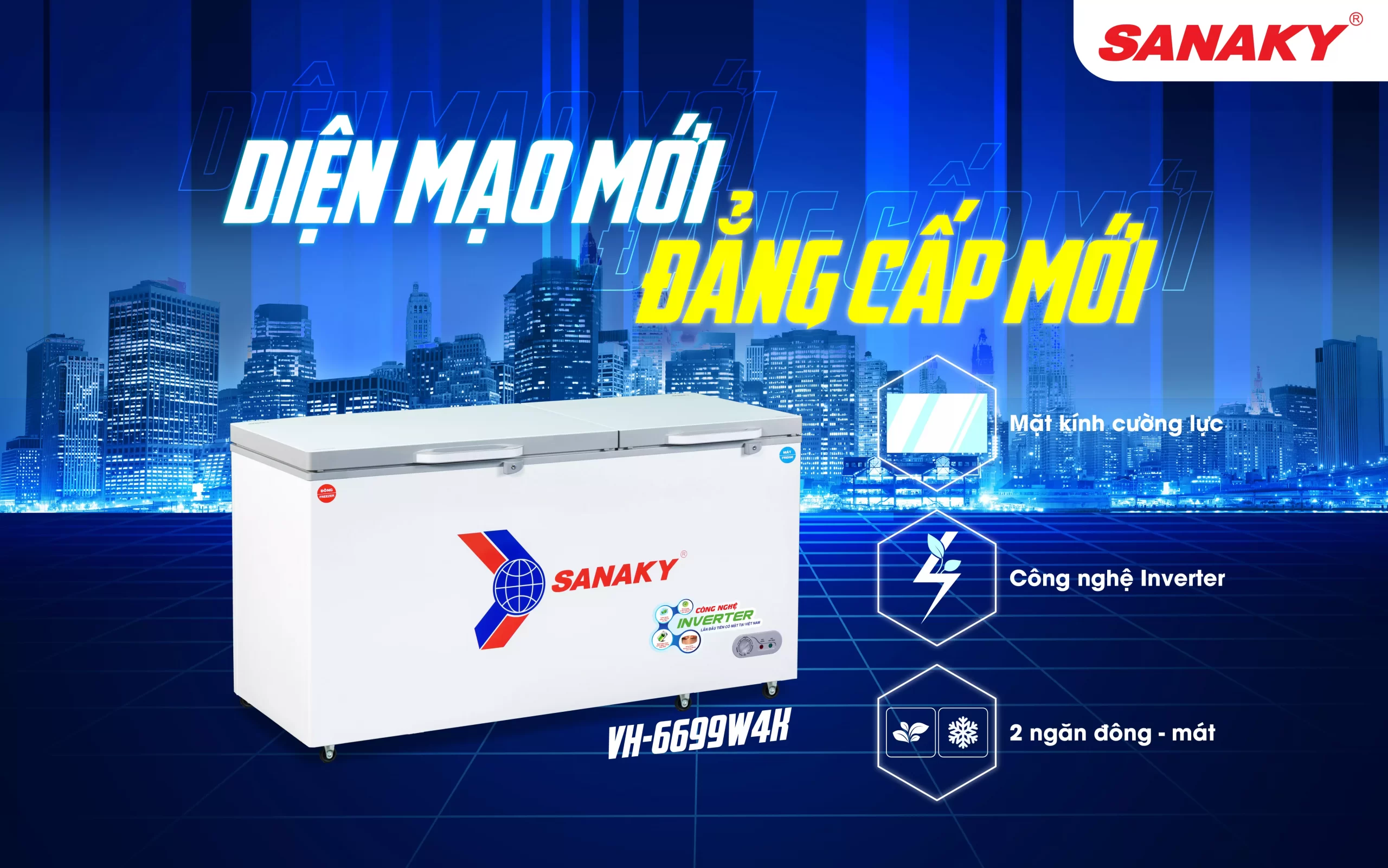Tủ đông Sanaky VH-5699W4K