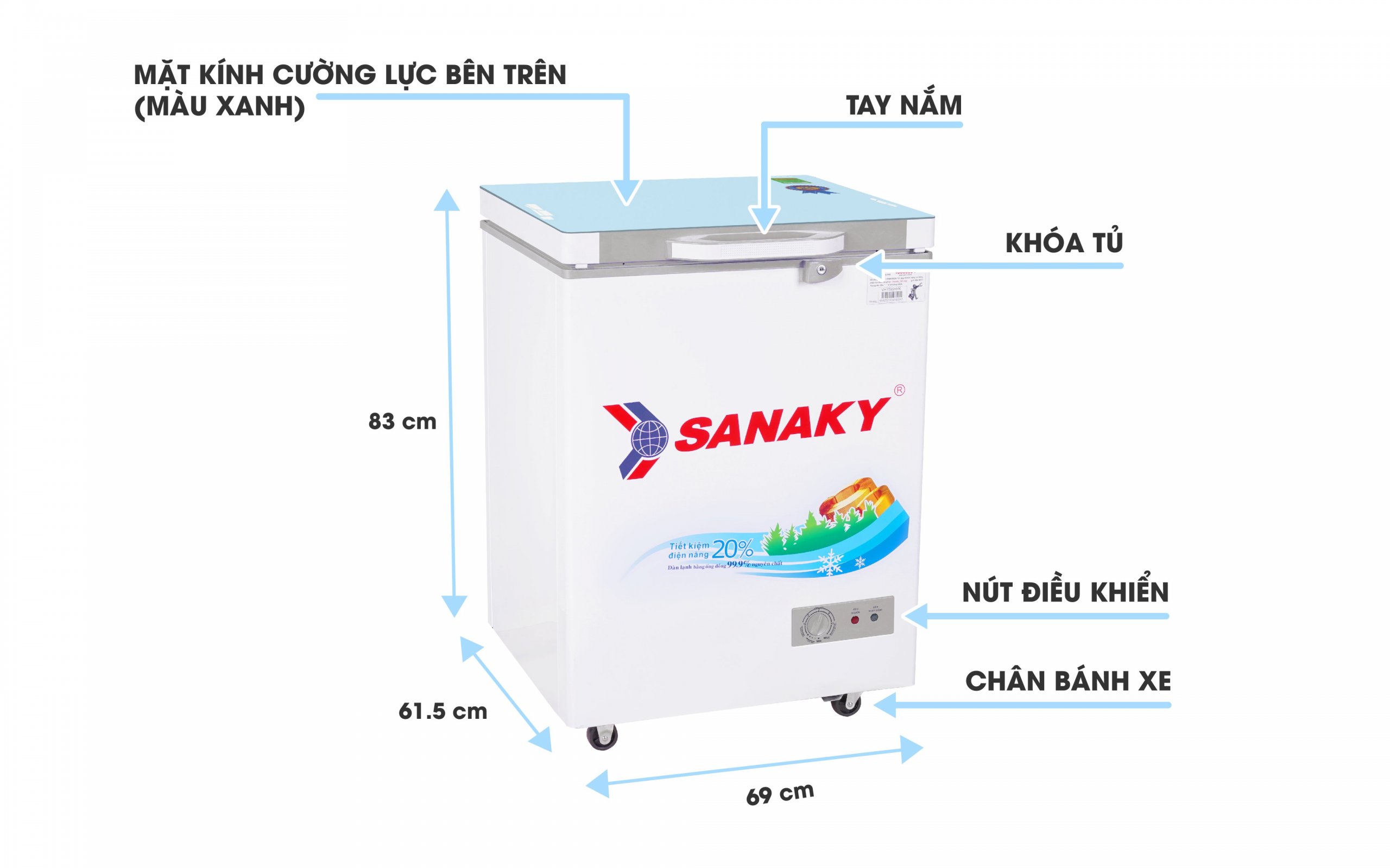 Tủ Đông Sanaky VH-1599HYKD
